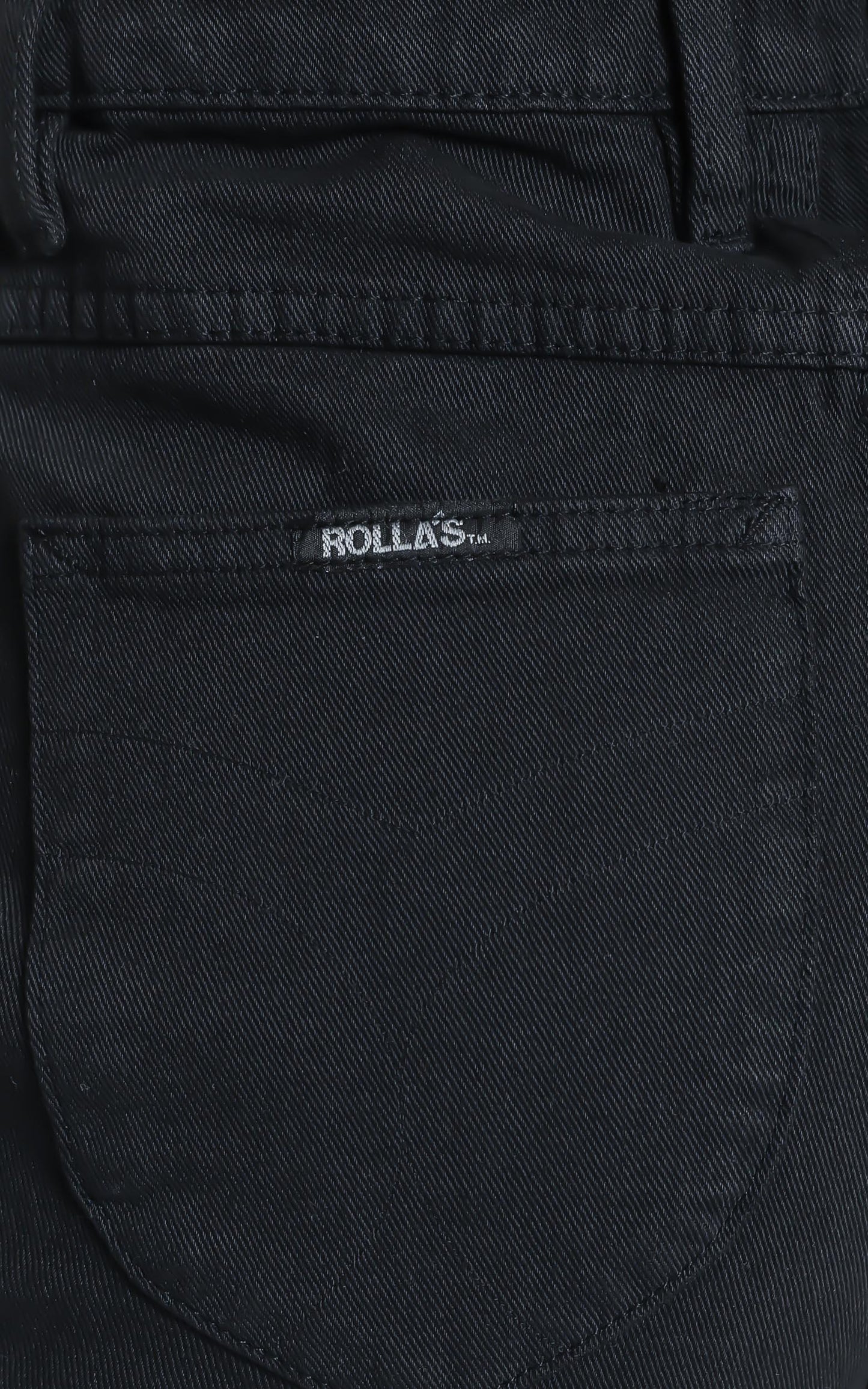 Rollas - Dusters Denim Shorts in Black Dust