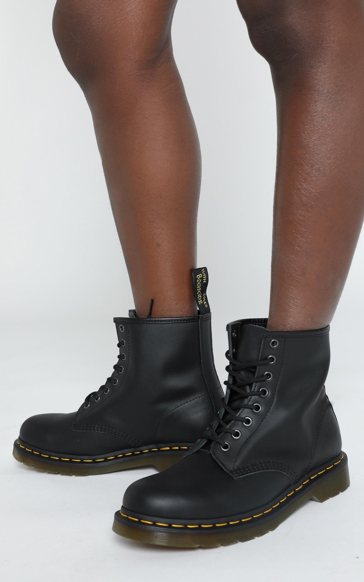 Dr. Martens - 1460 Nappa 8 Eye Boot in Black Nappa