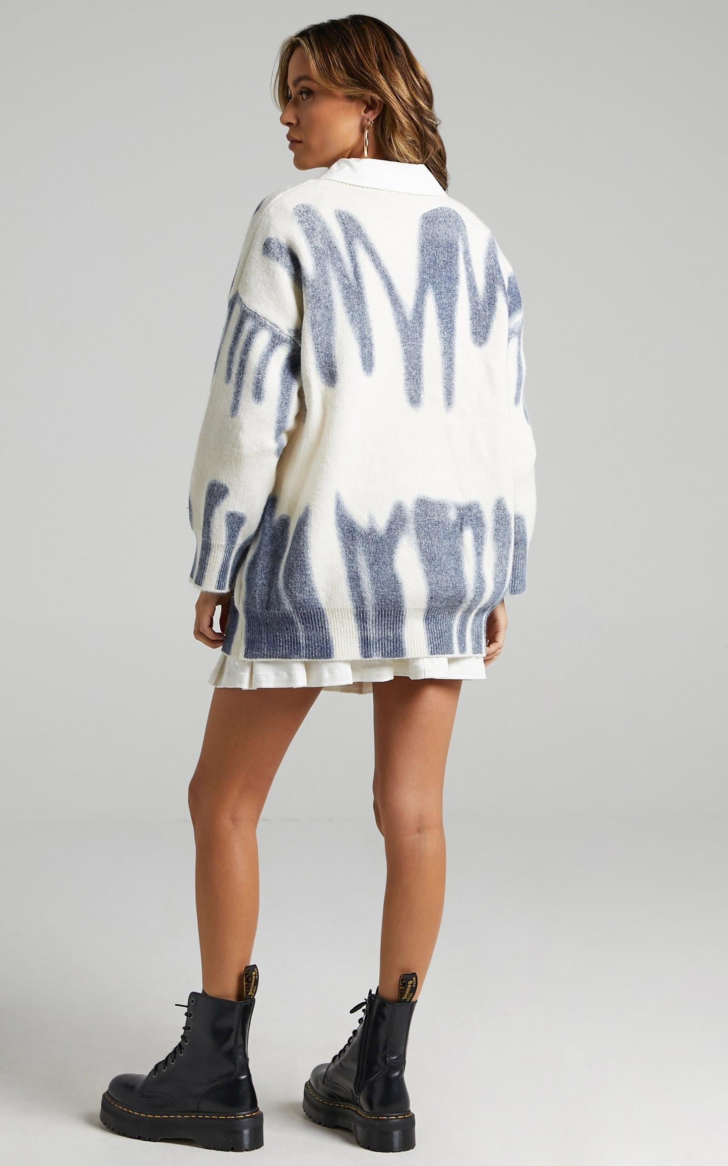 Chavri Knit Jumper in Blue