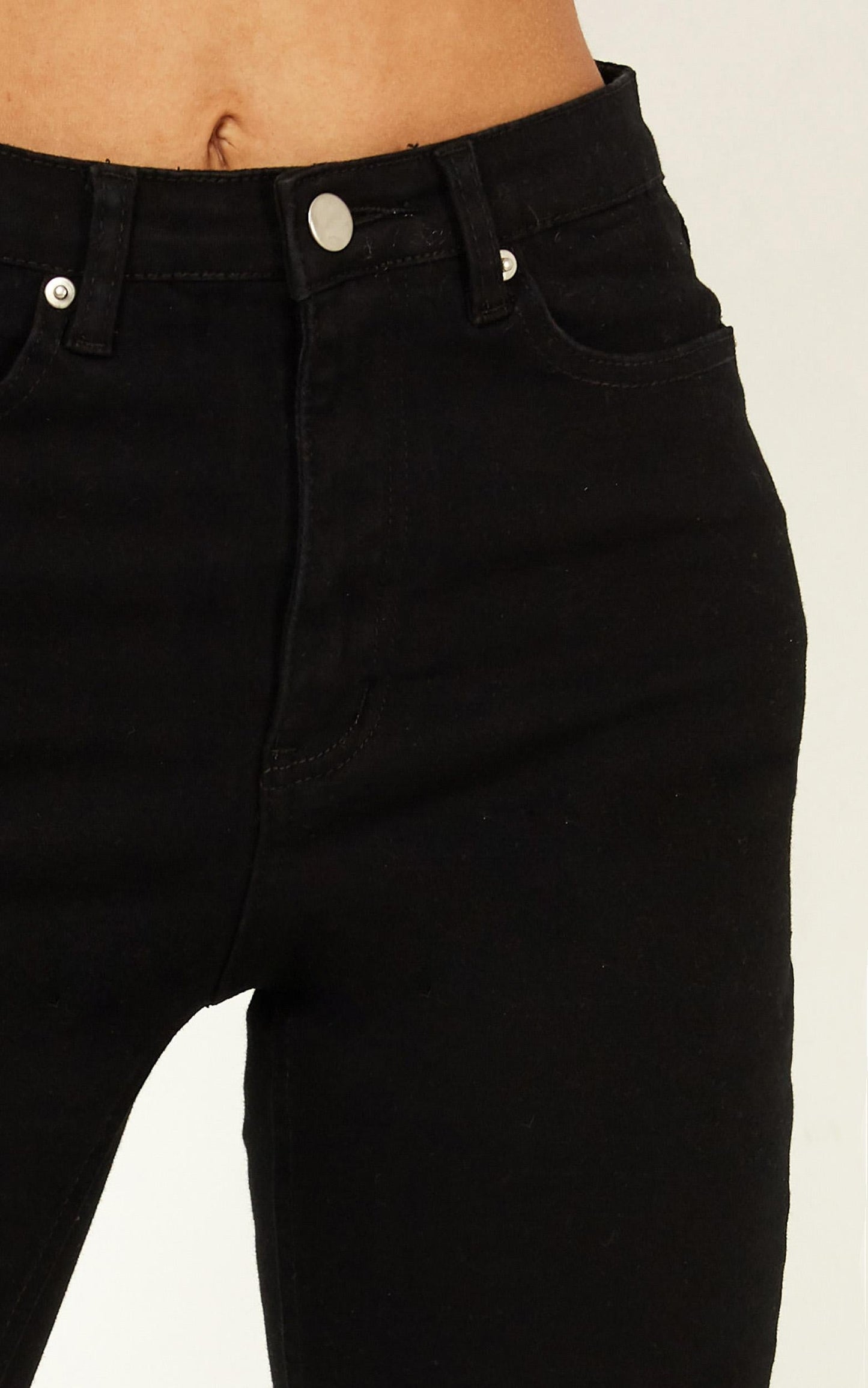Bobbi Jeans In Washed Black Denim