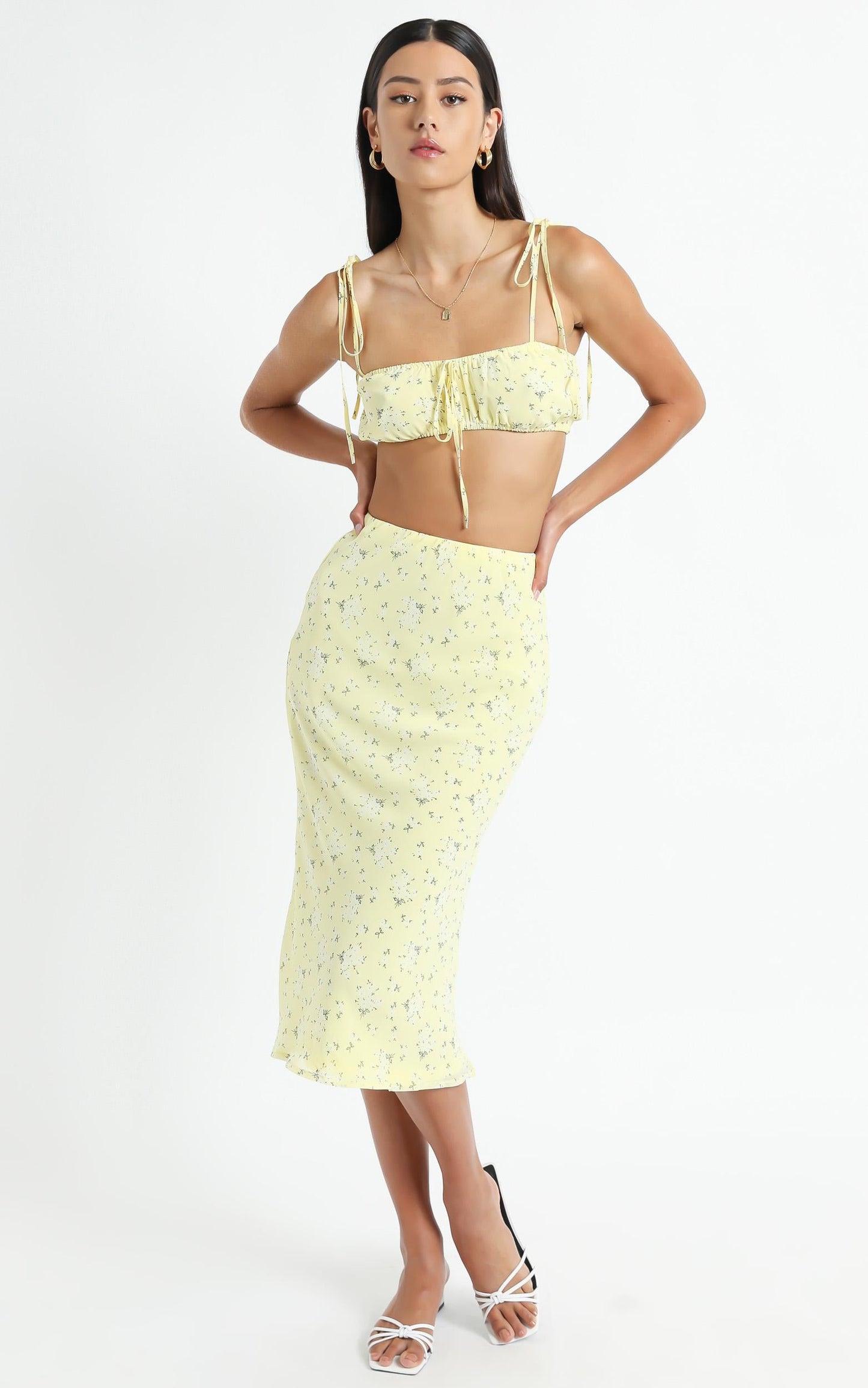 Bodhi Two Piece set in Yellow Floral
