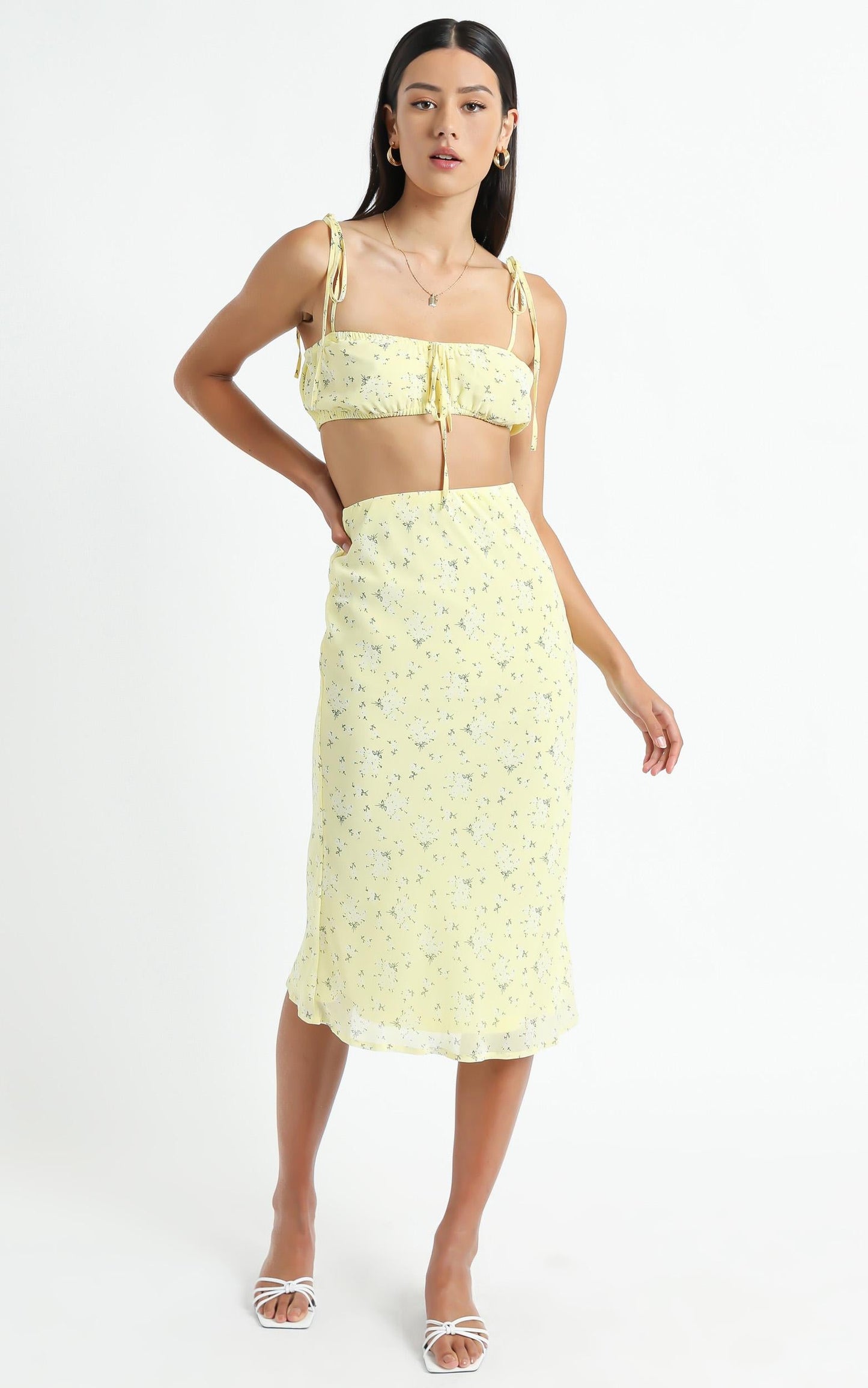 Bodhi Two Piece set in Yellow Floral