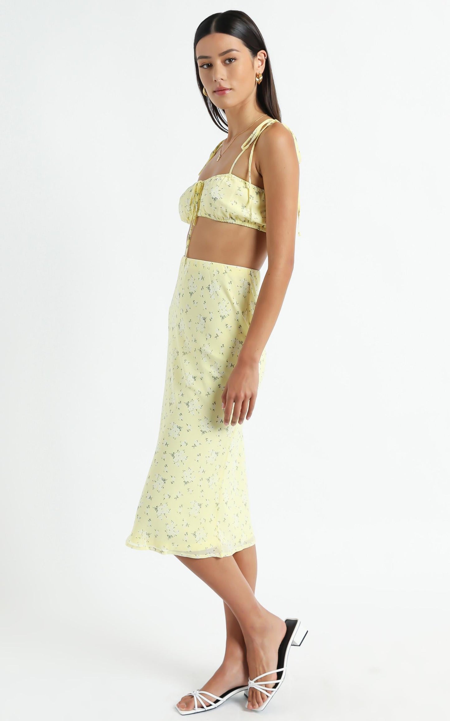 Bodhi Two Piece set in Yellow Floral