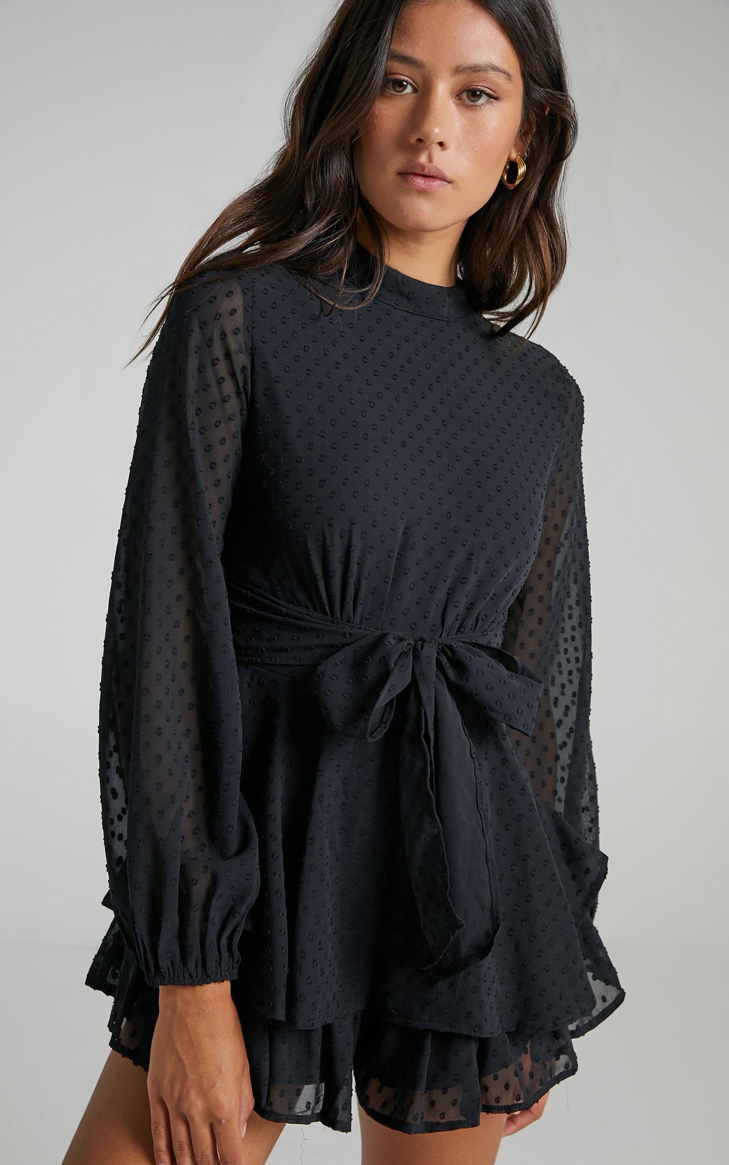 Bottom Of Your Heart Playsuit in Black