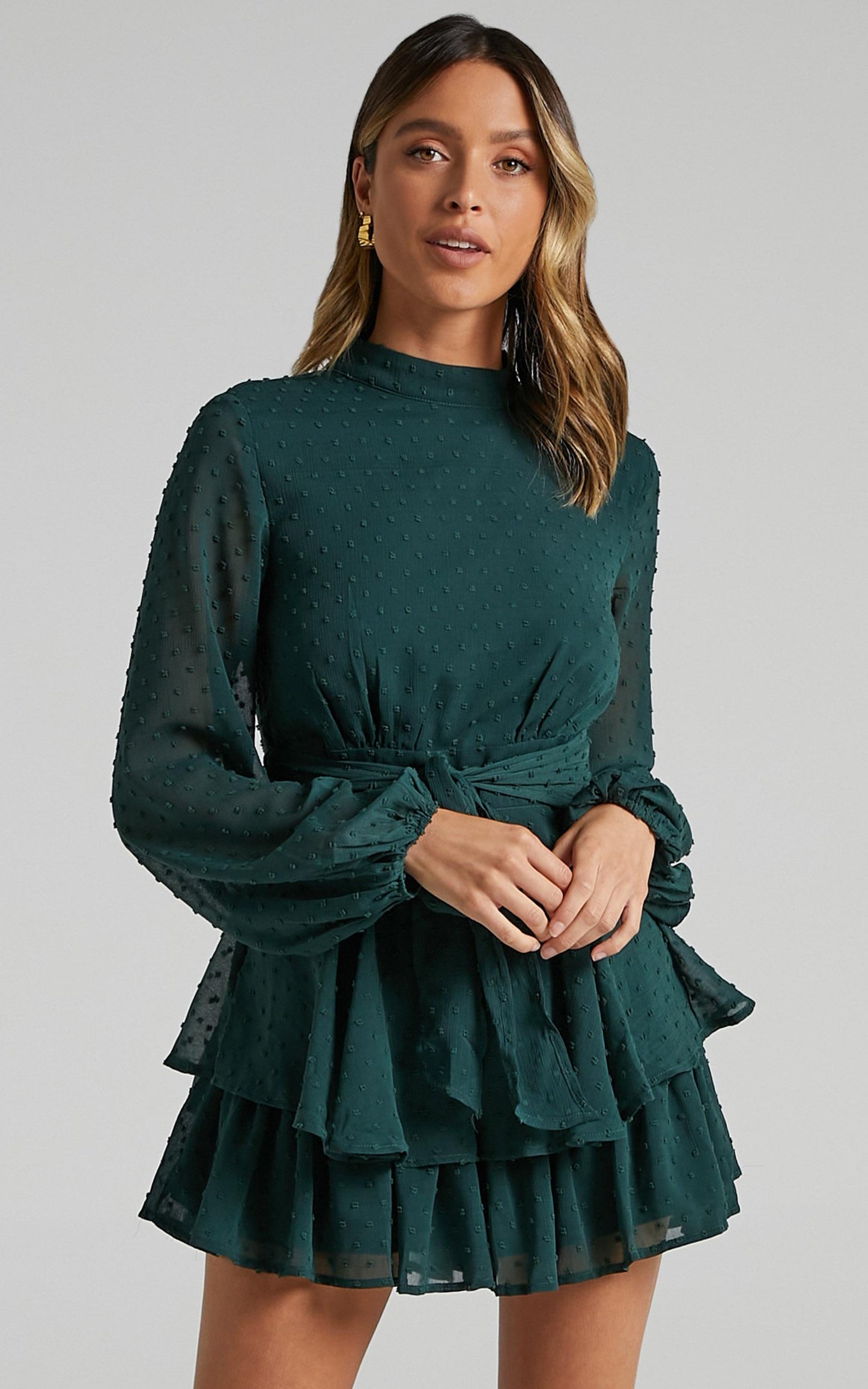 Bottom Of Your Heart Playsuit in Emerald