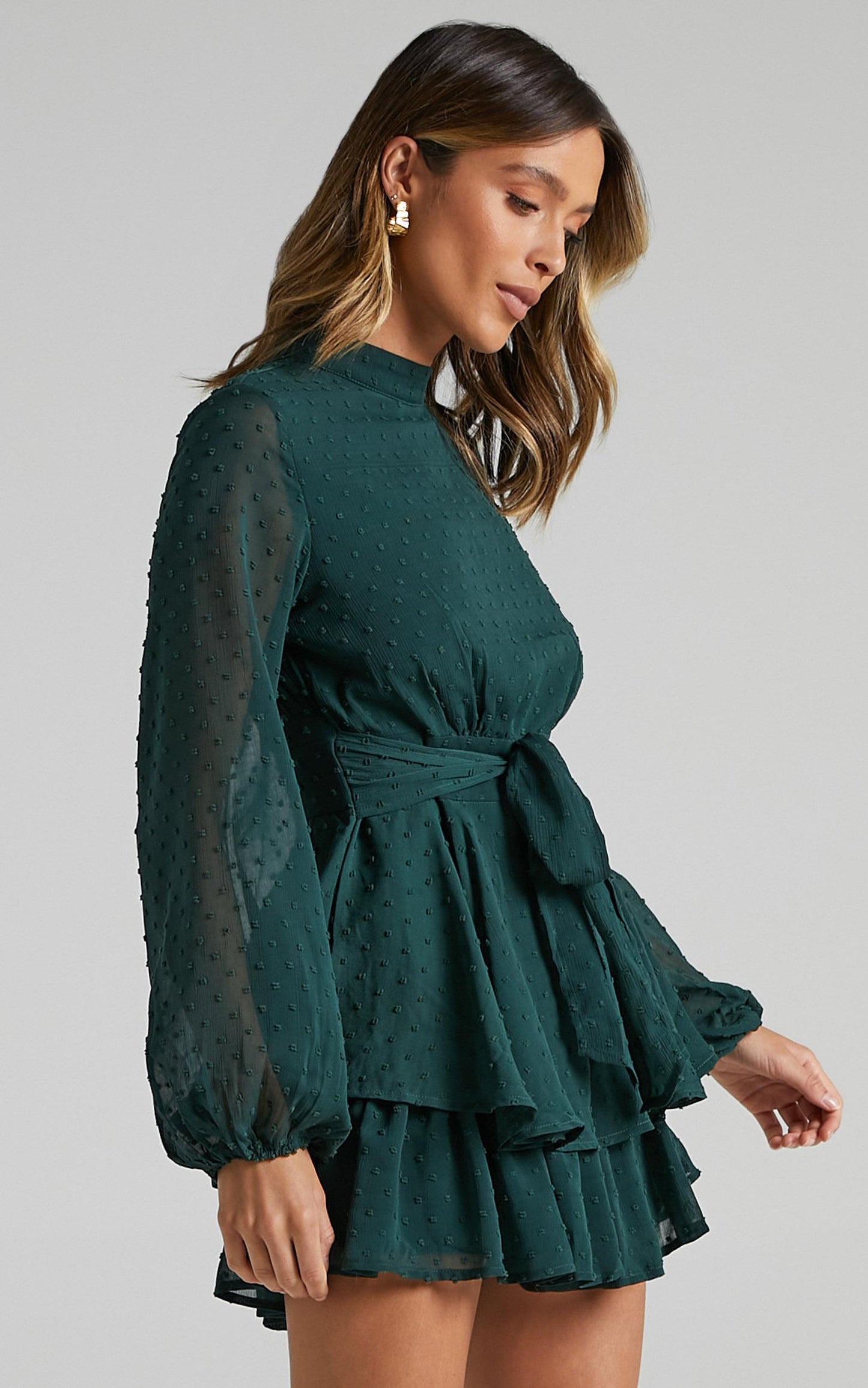 Bottom Of Your Heart Playsuit in Emerald