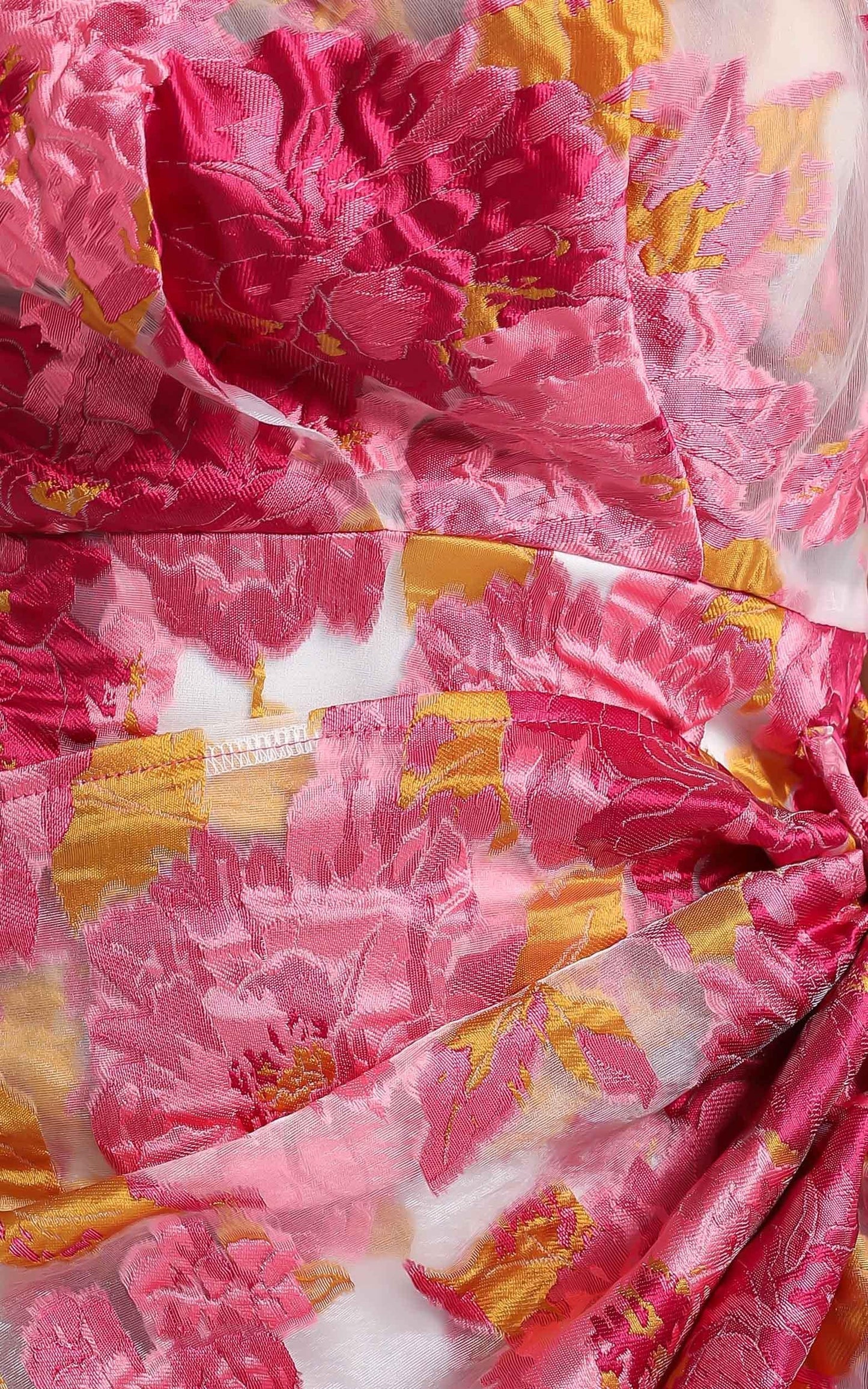 Hailey Mini Dress - One Shoulder Dress in Pink Floral