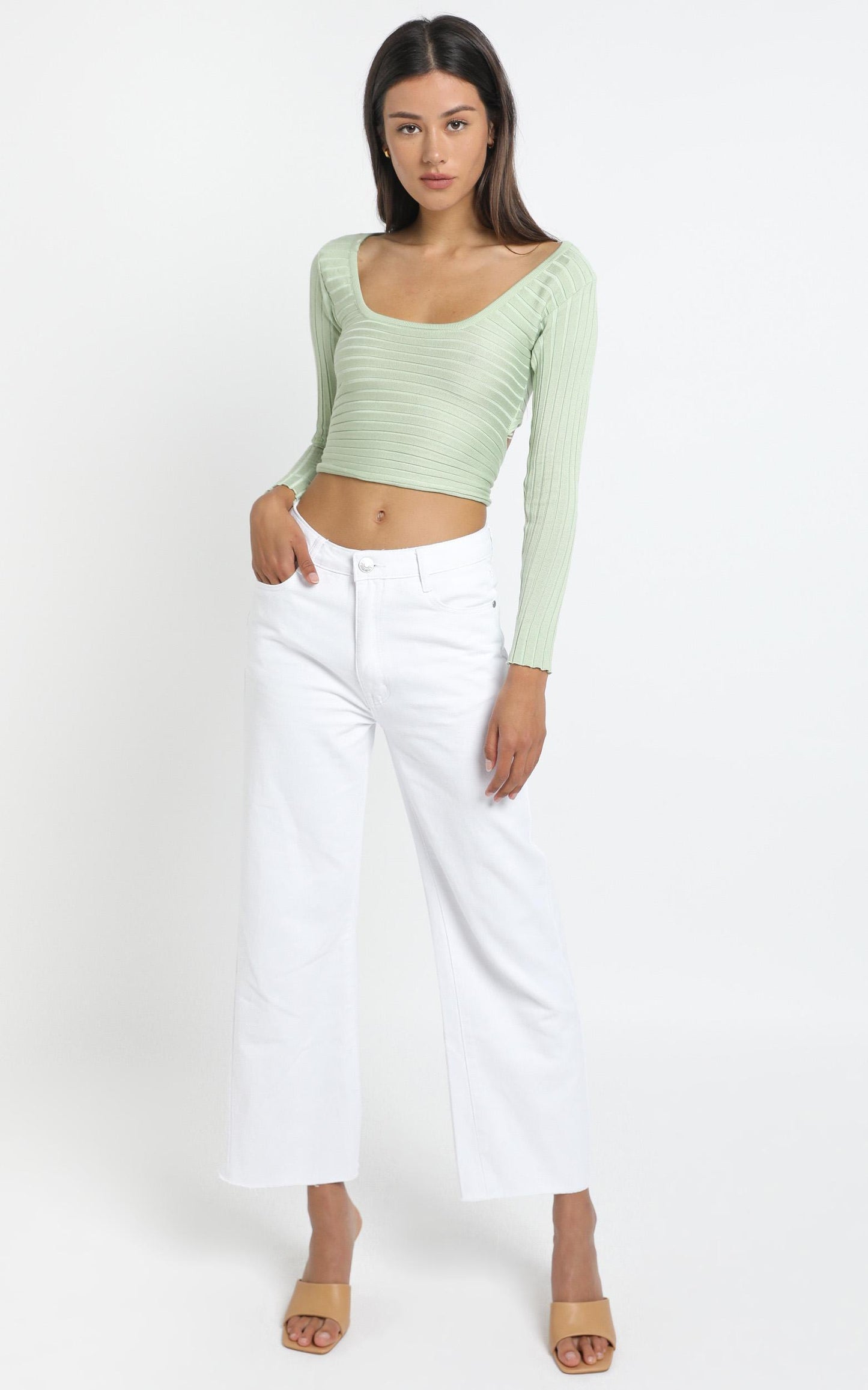 Brennan Knit Top in Sage