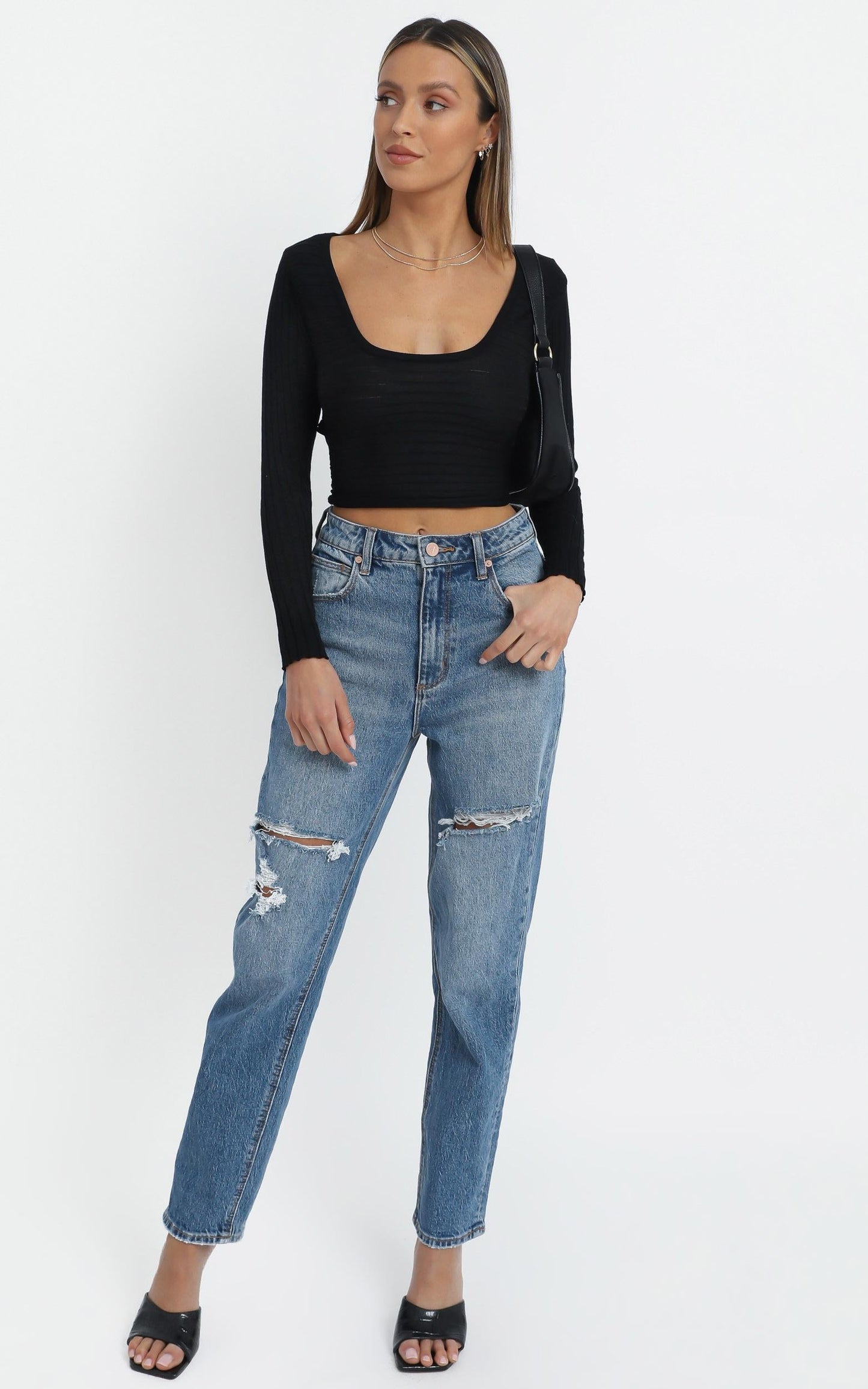 Brennan Knit Top in Black