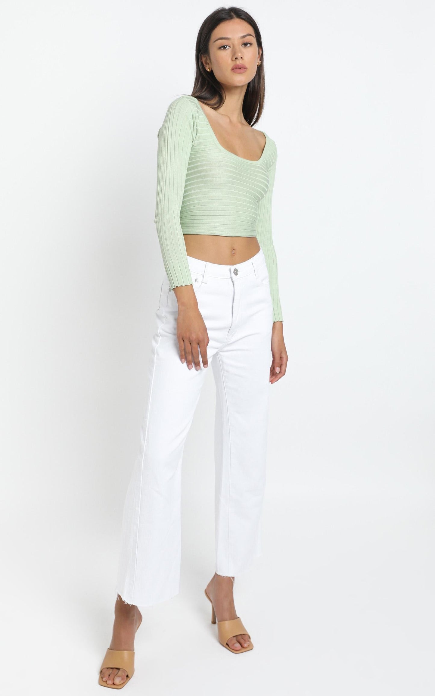 Brennan Knit Top in Sage