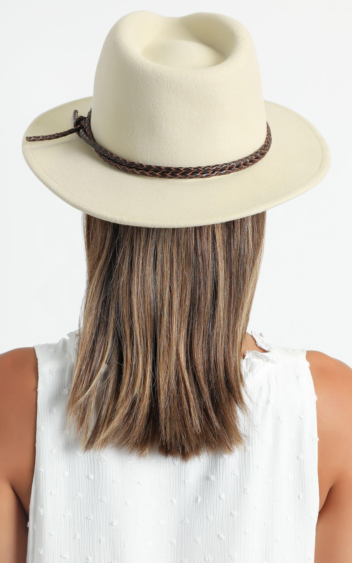 Brixton - Messer Fedora in Ivory