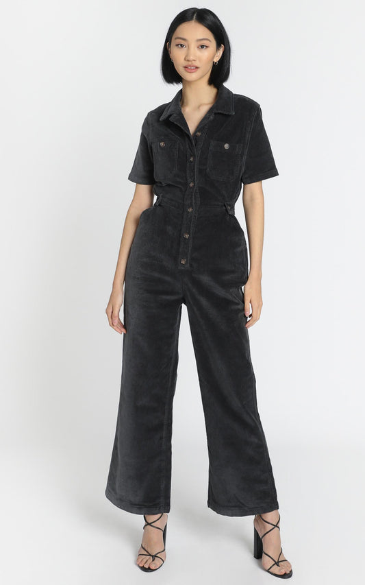 Wrangler - Broadways Jumpsuit in Midnight Black
