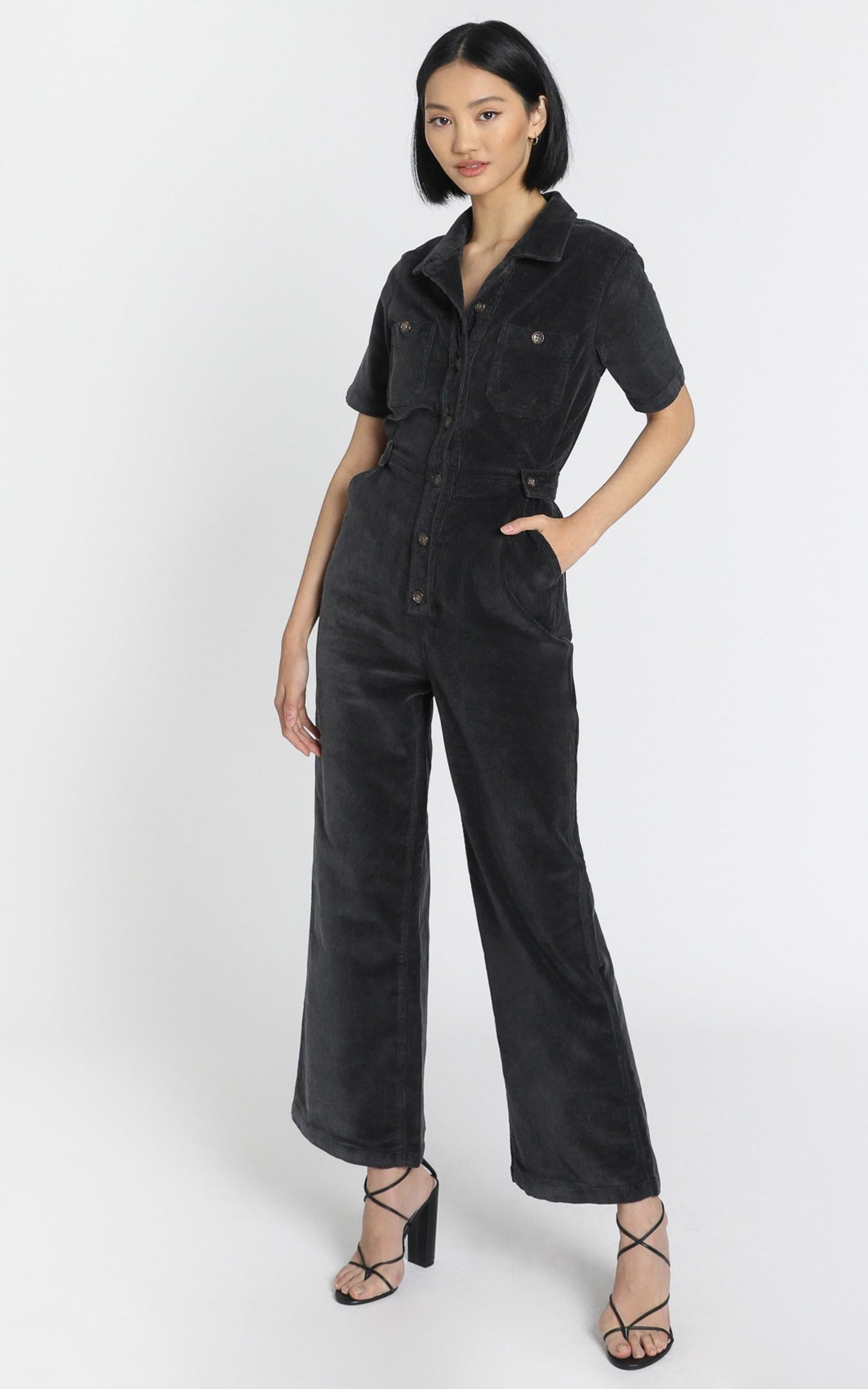 Wrangler - Broadways Jumpsuit in Midnight Black