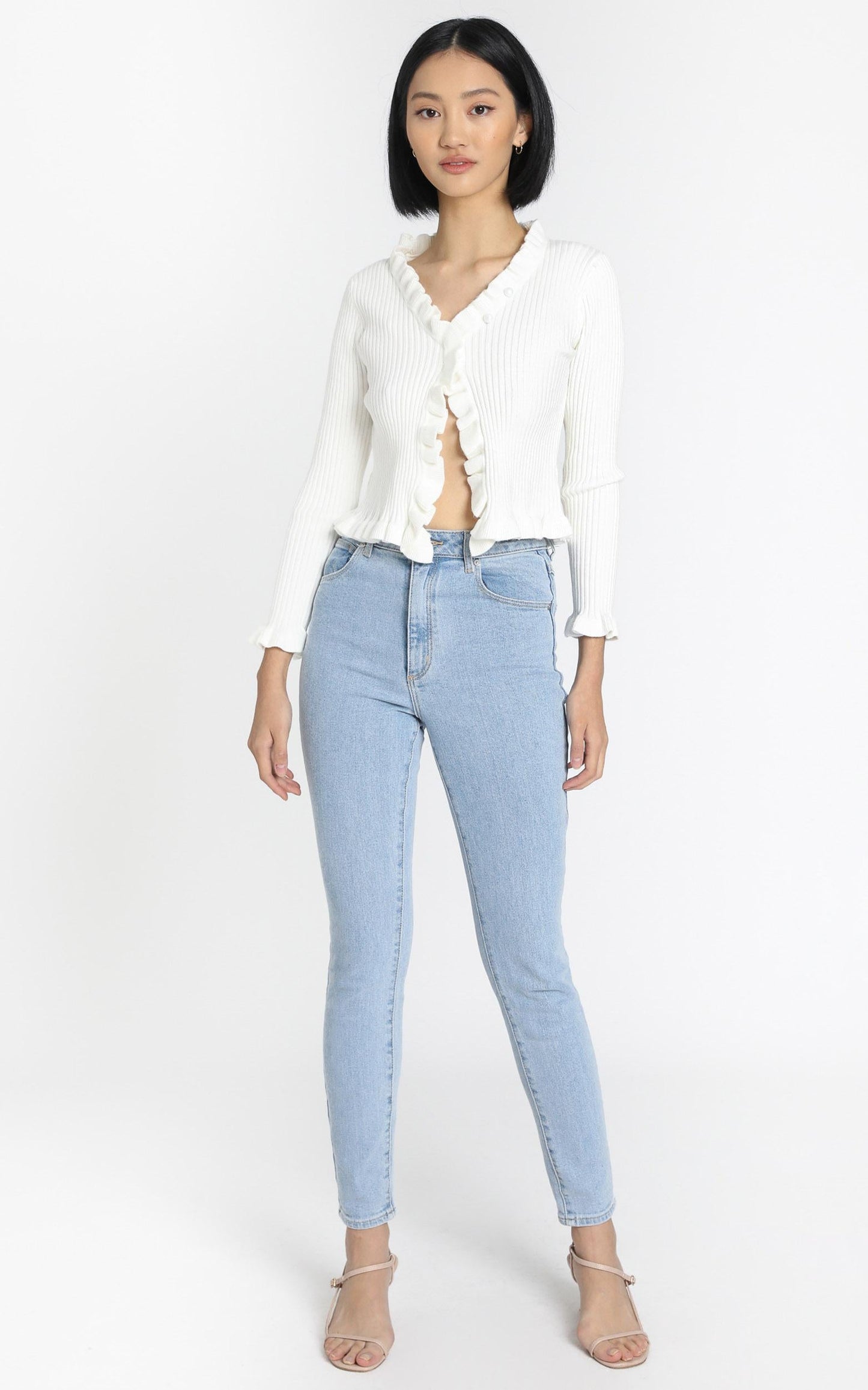 Broden Knit Top in White