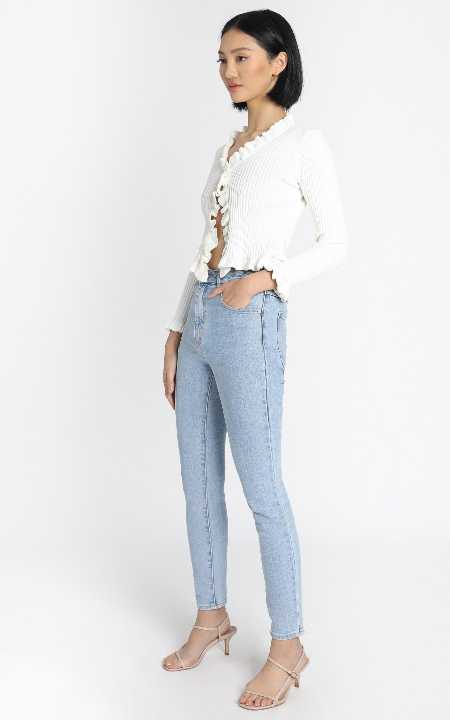 Broden Knit Top in White