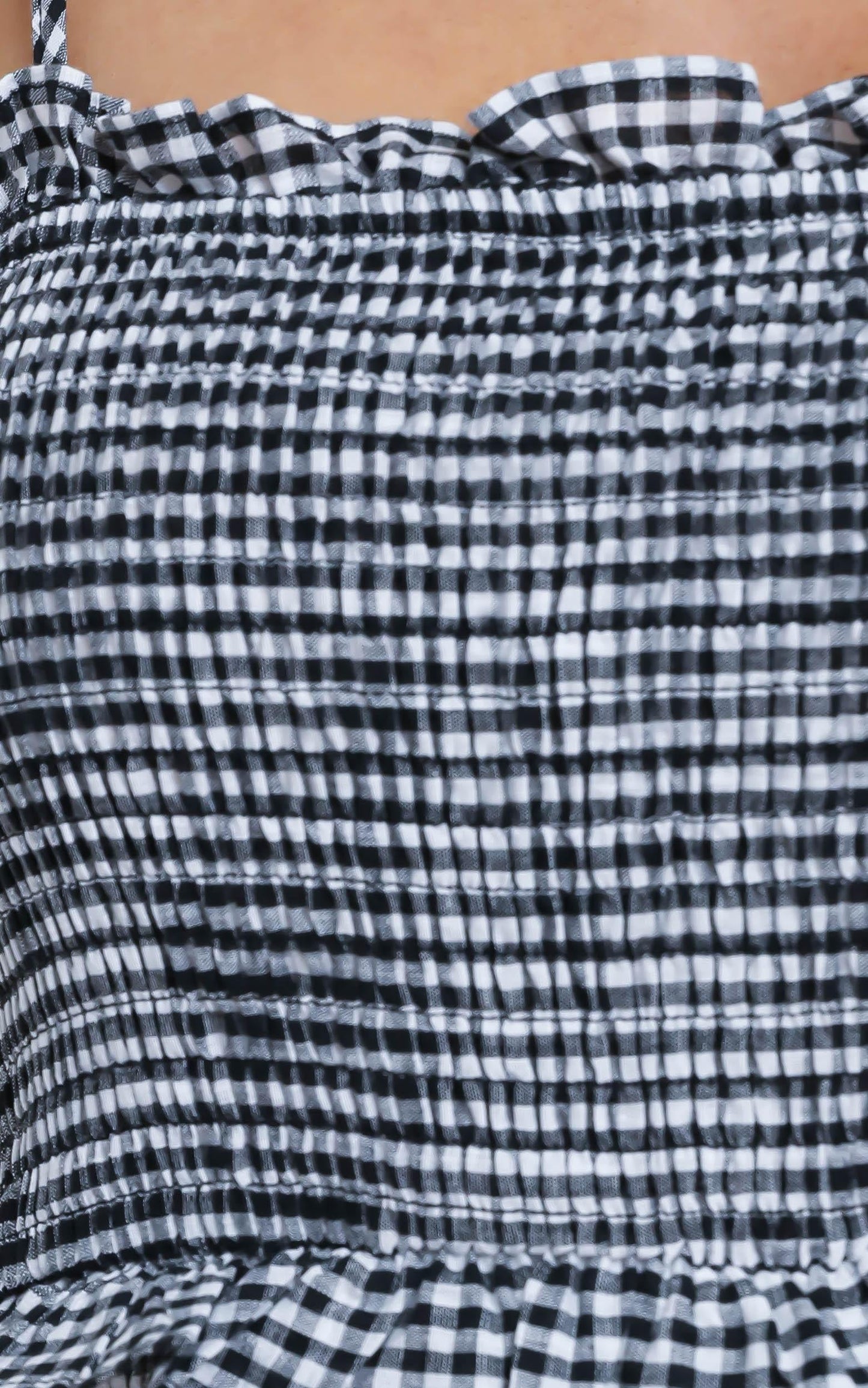 Brooke Dress in Black Check