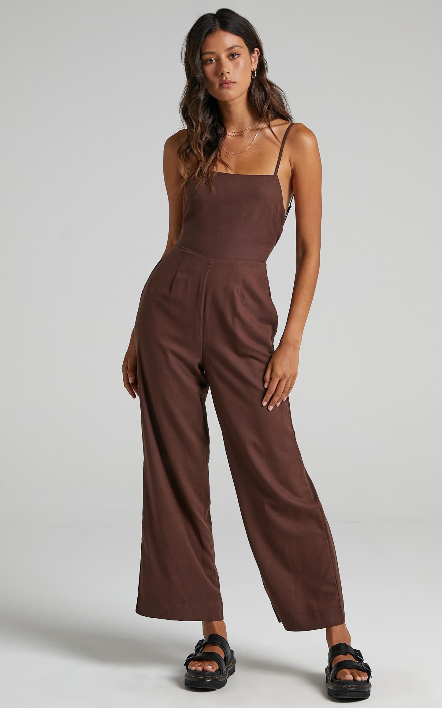Camari Jumpsuit in Chocolate