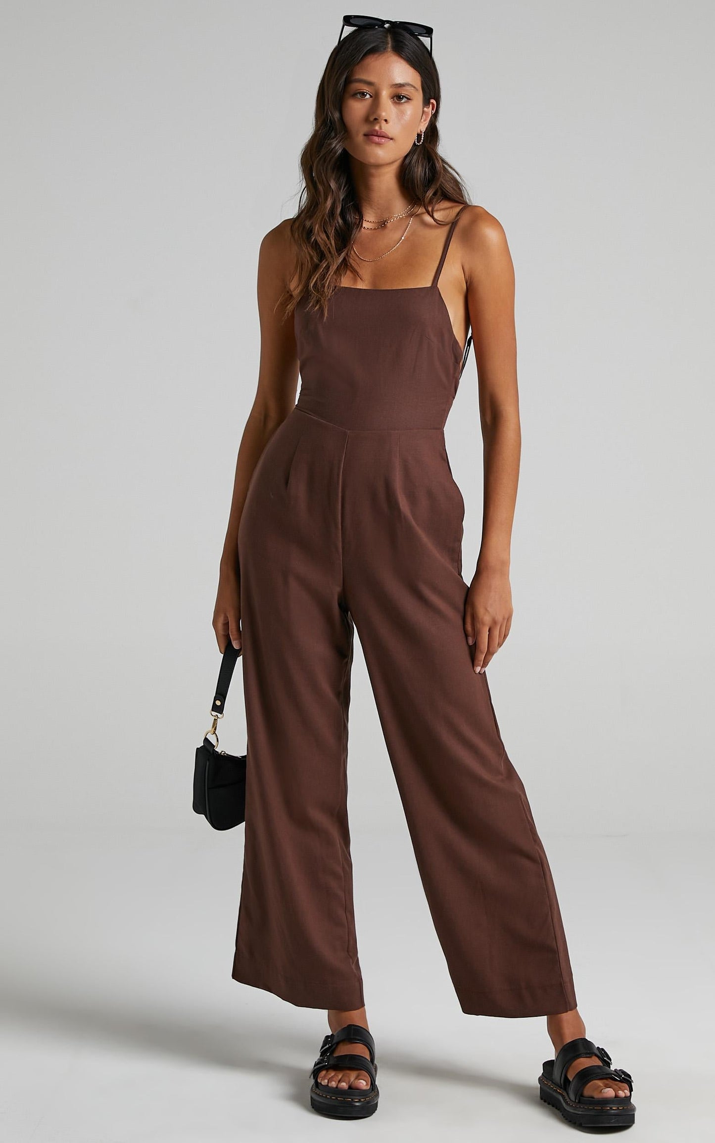 Camari Jumpsuit in Chocolate