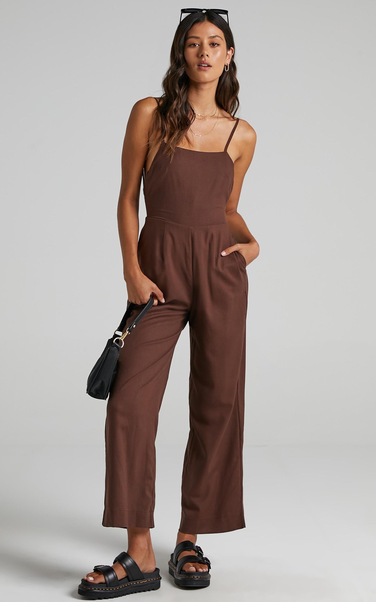 Camari Jumpsuit in Chocolate