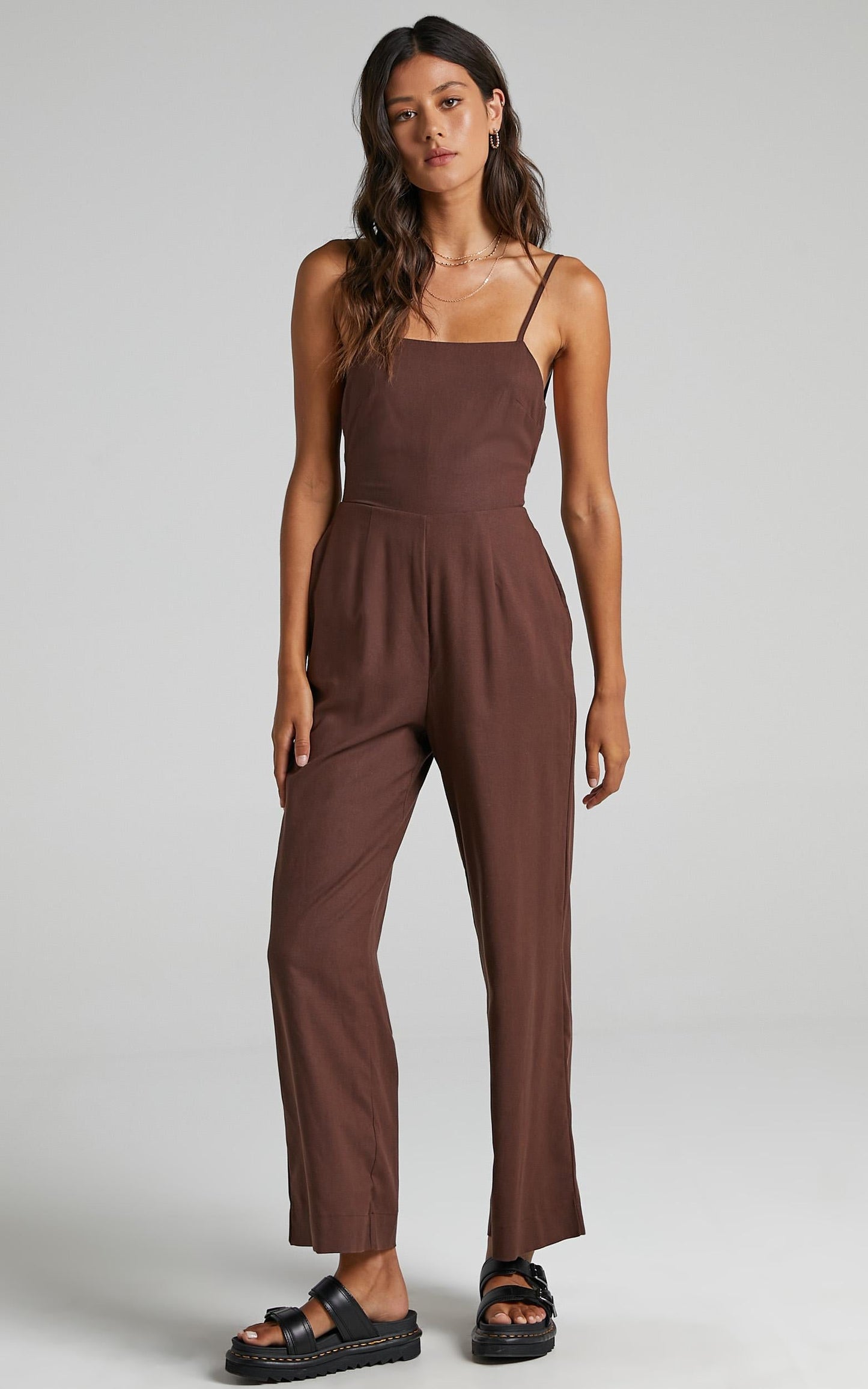 Camari Jumpsuit in Chocolate