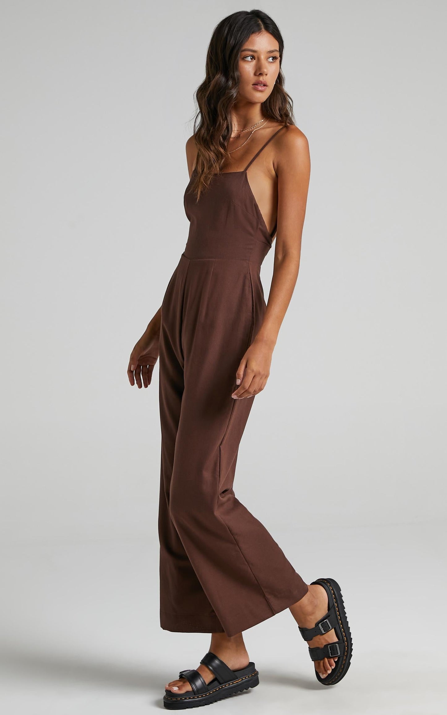 Camari Jumpsuit in Chocolate