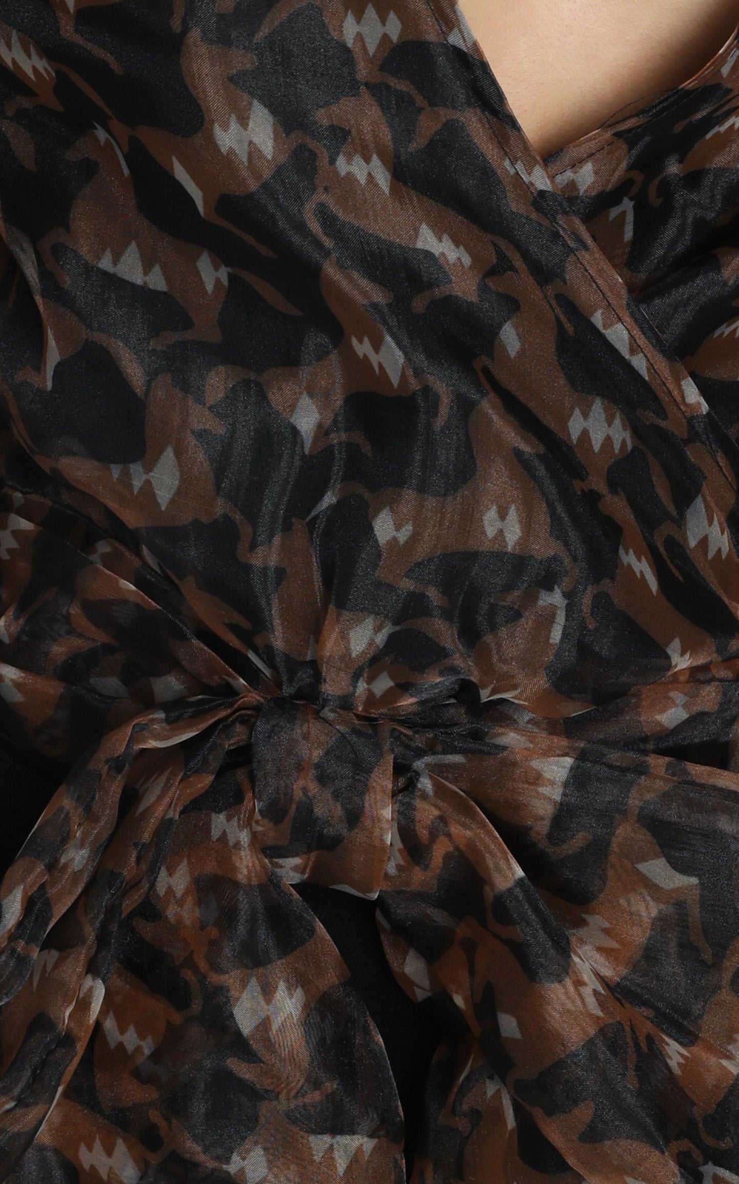 Brylee Top in Black Print