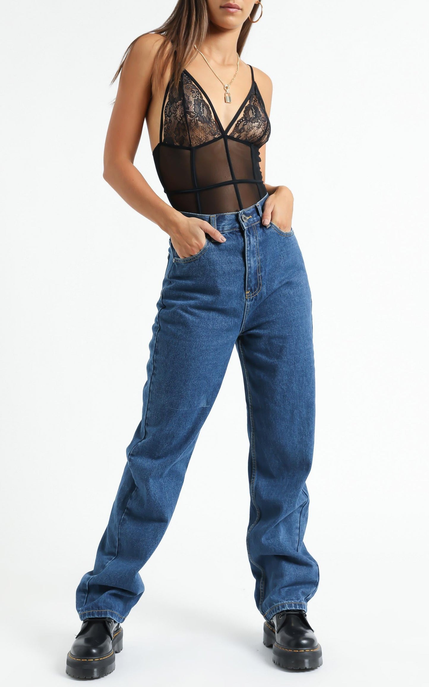 Arielle Straight Leg Jeans in Indigo