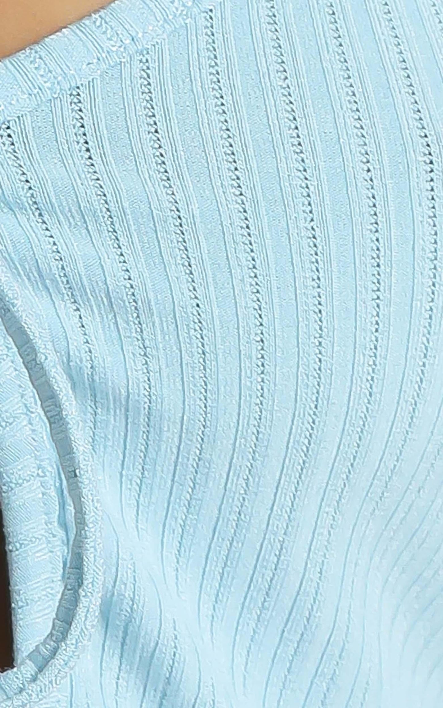 Serving Looks Tie Top in Blue