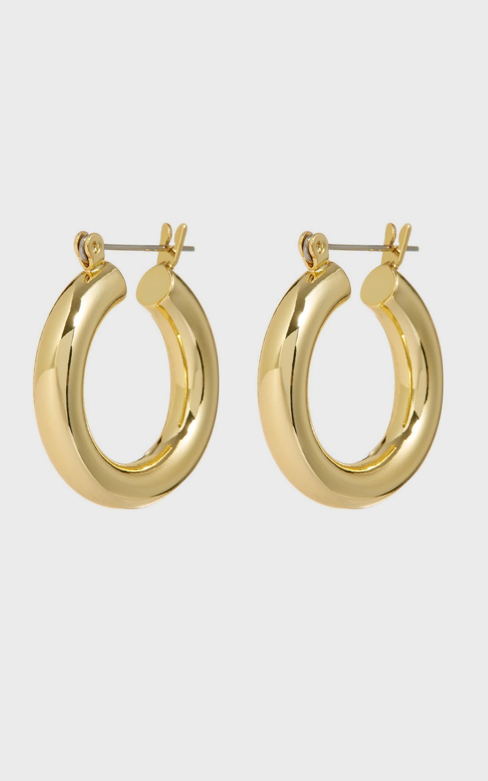 Luv AJ - The Baby Amalfi Tube Hoops in Gold