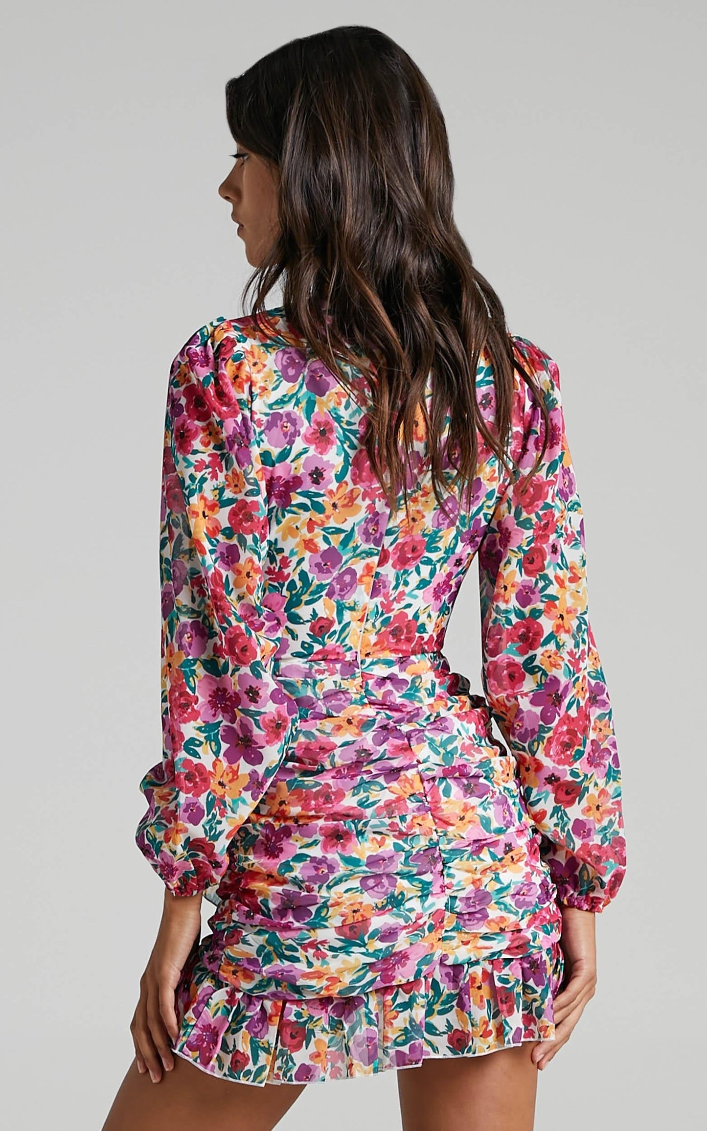 Can I Be Your Honey Dress in Packed Floral