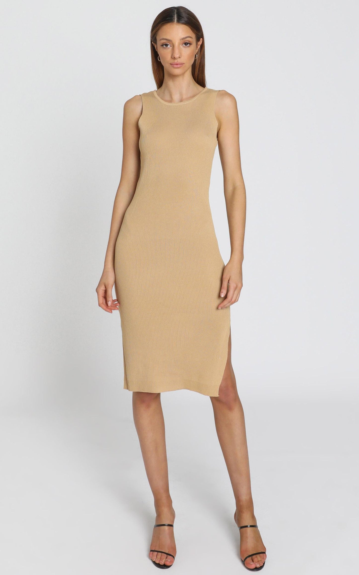 Callan Knit Dress in Mocha