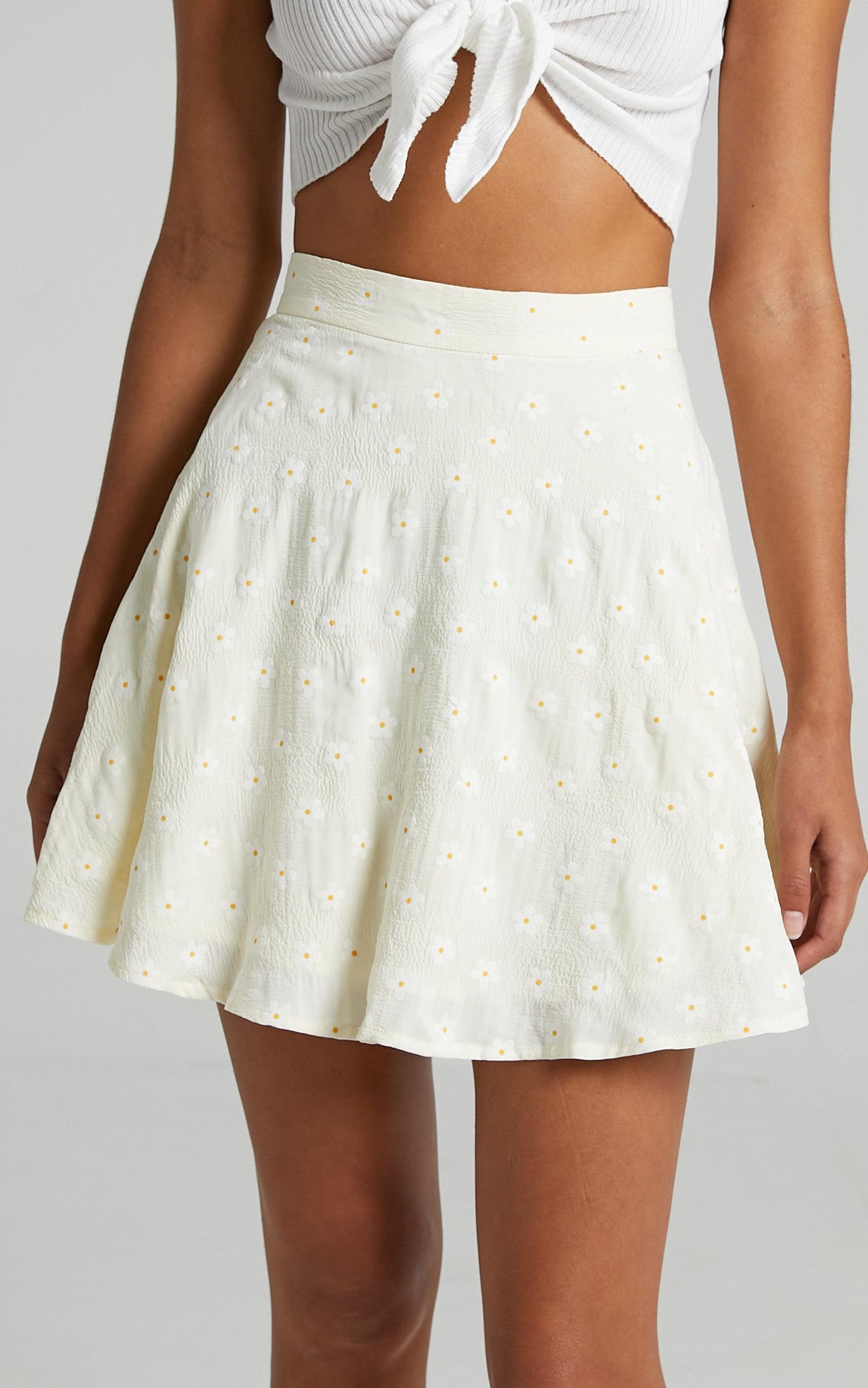 Calne Skirt in Yellow Floral
