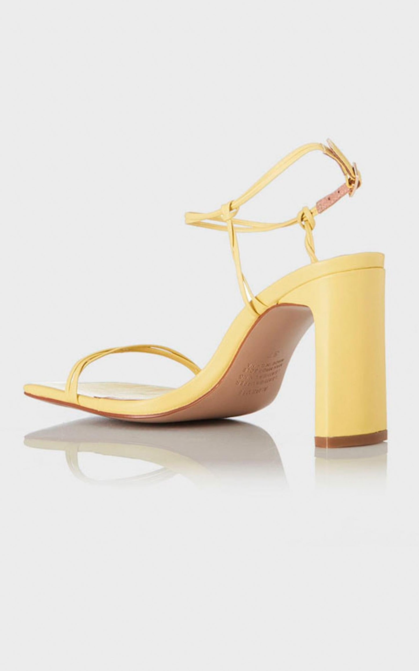 Alias Mae - Camellia Heels in Yellow Leather