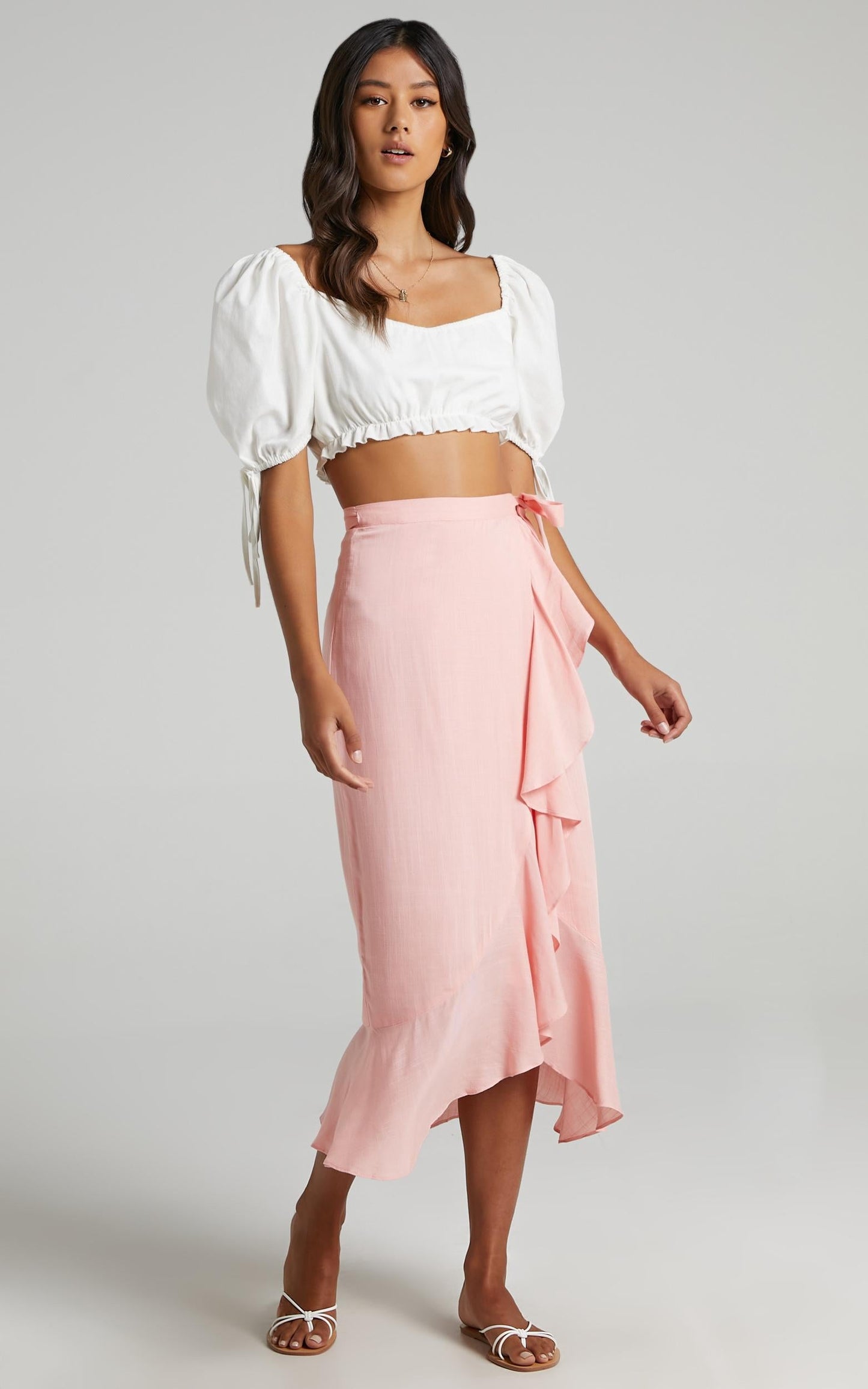 Camellia Skirt in Peach