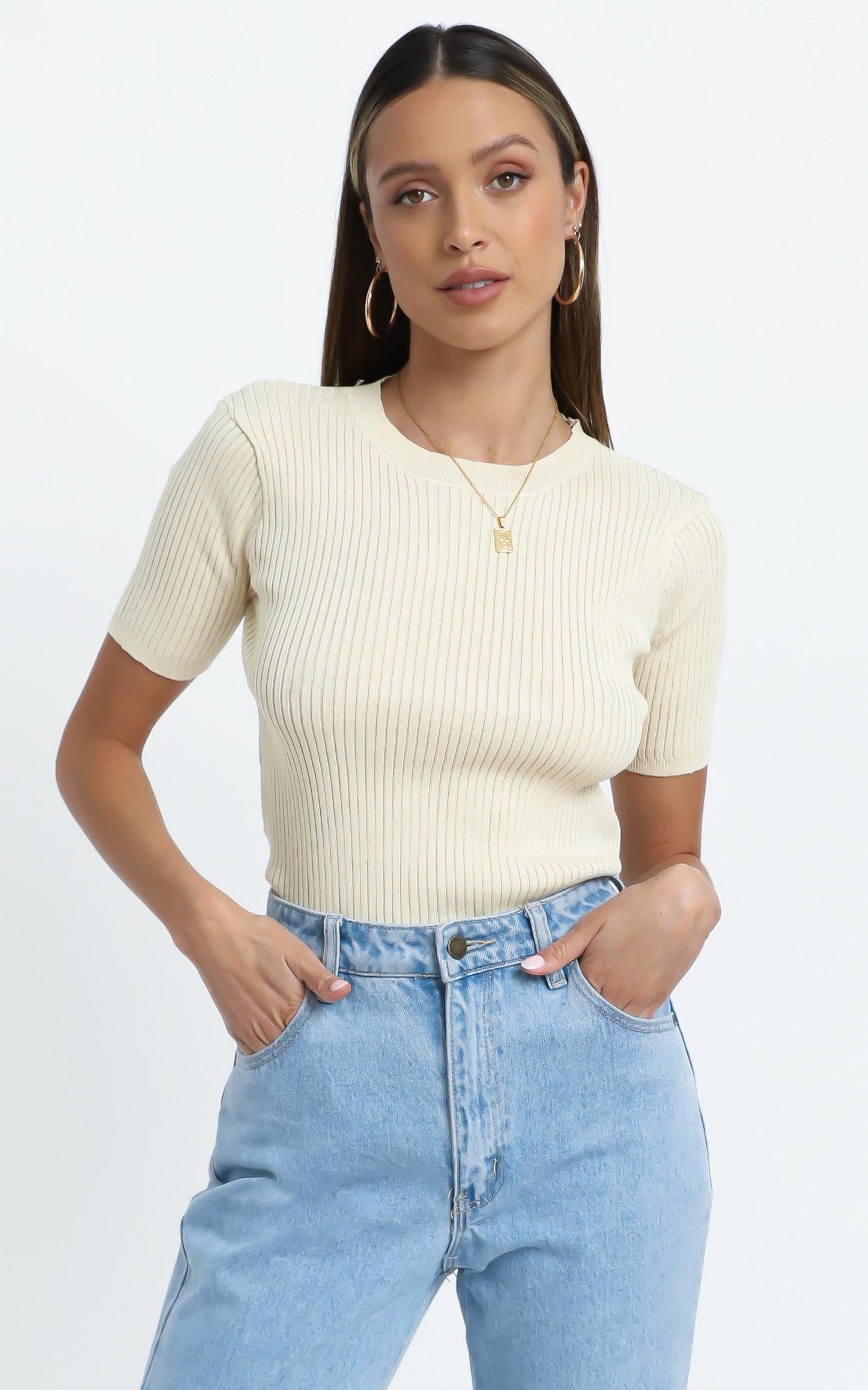 Carla top in Cream