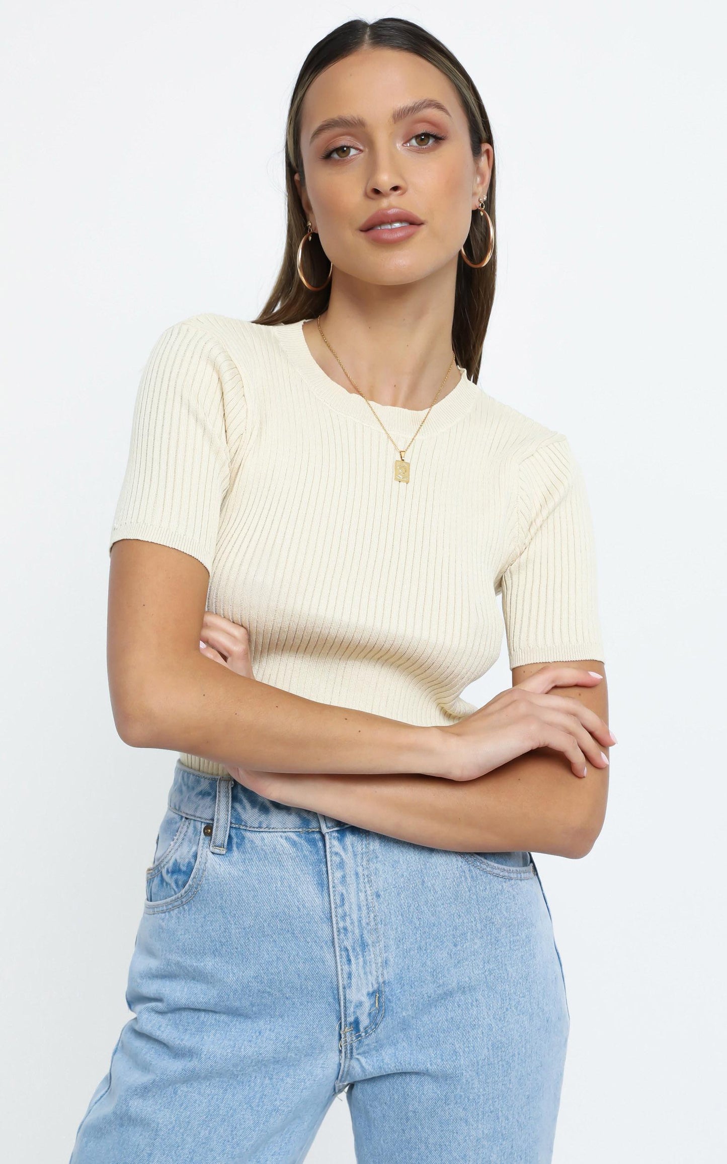 Carla top in Cream
