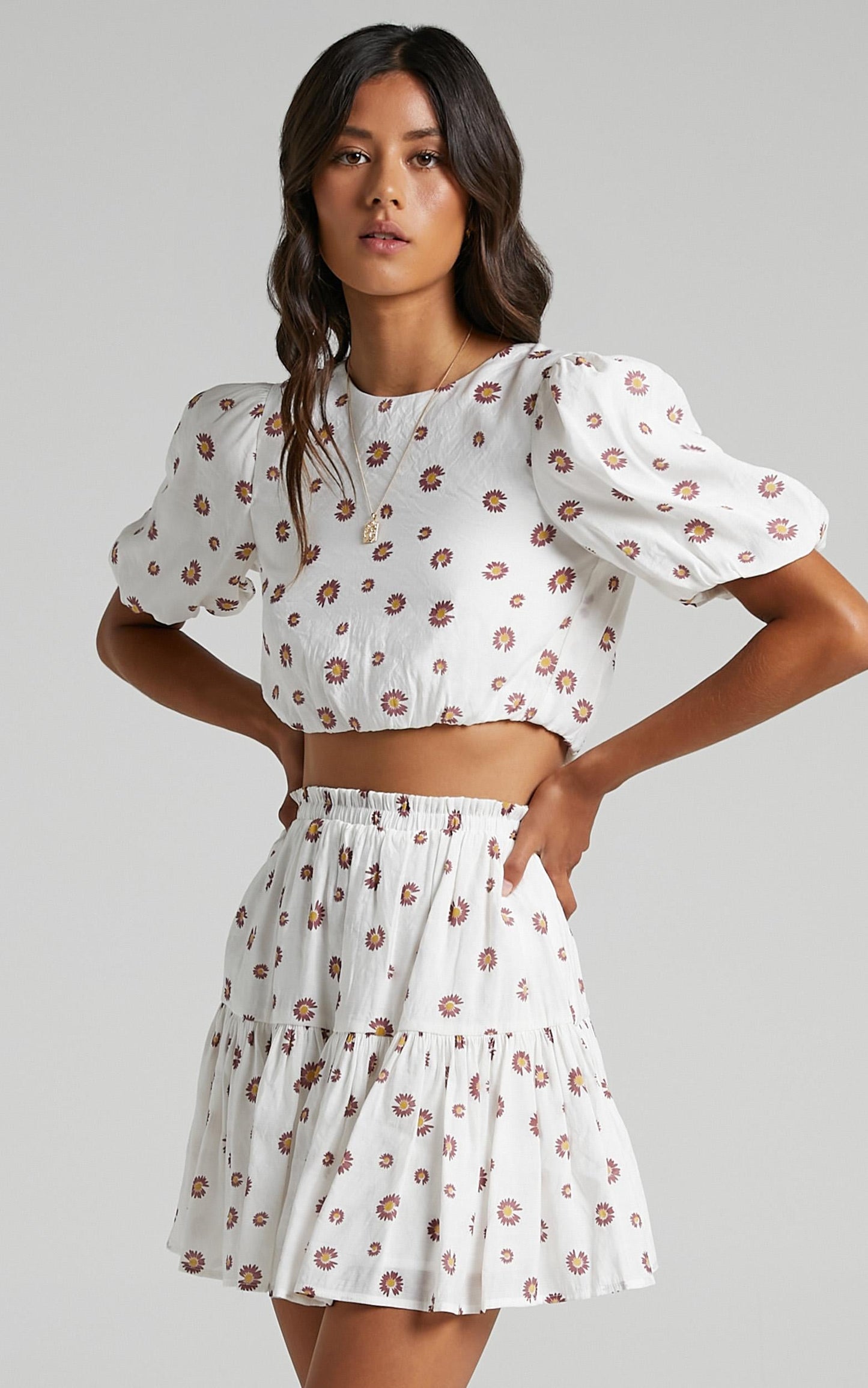 Carmentis Skirt in Blush Floral