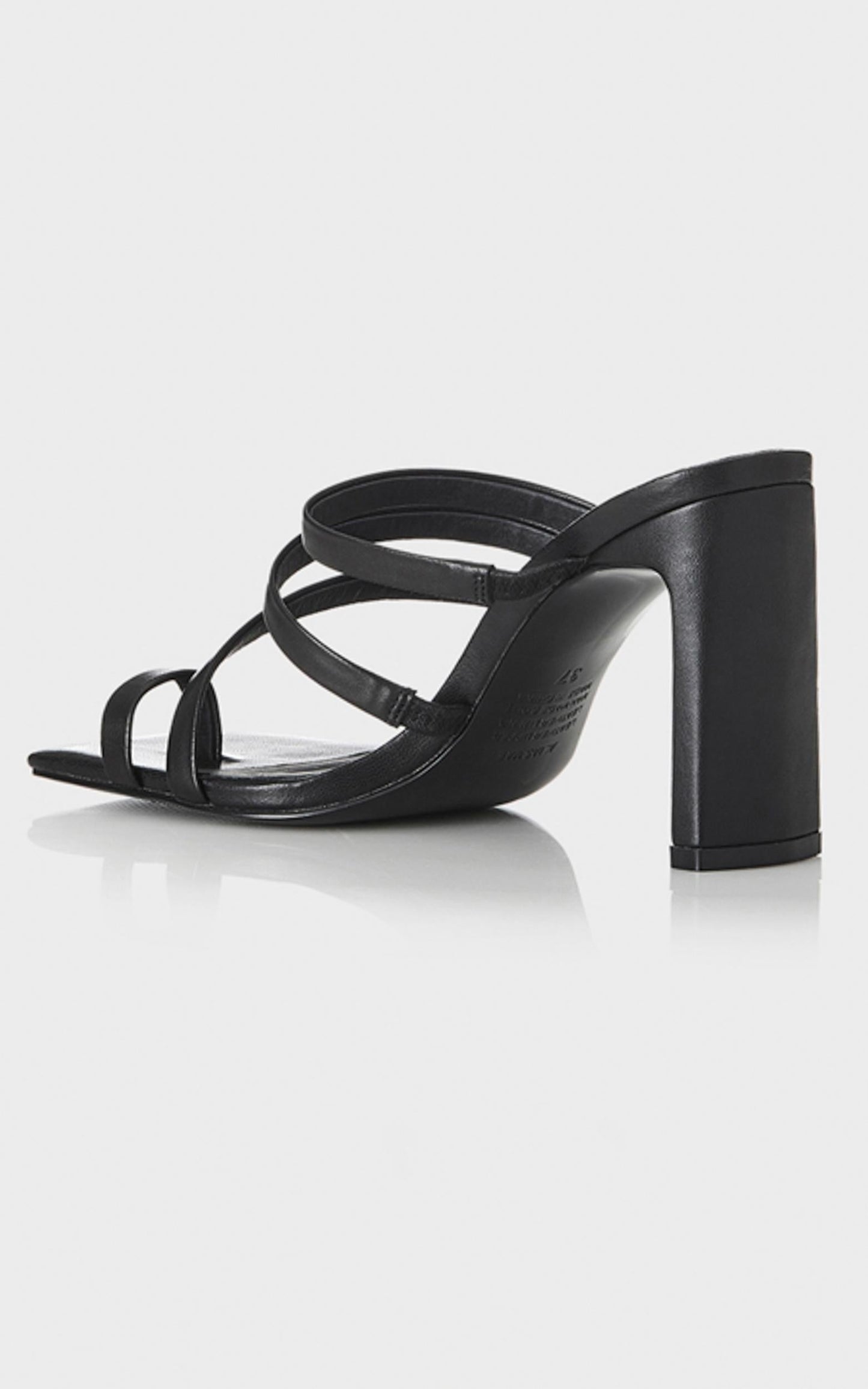 Alias Mae - Carrie Heels in Black Leather