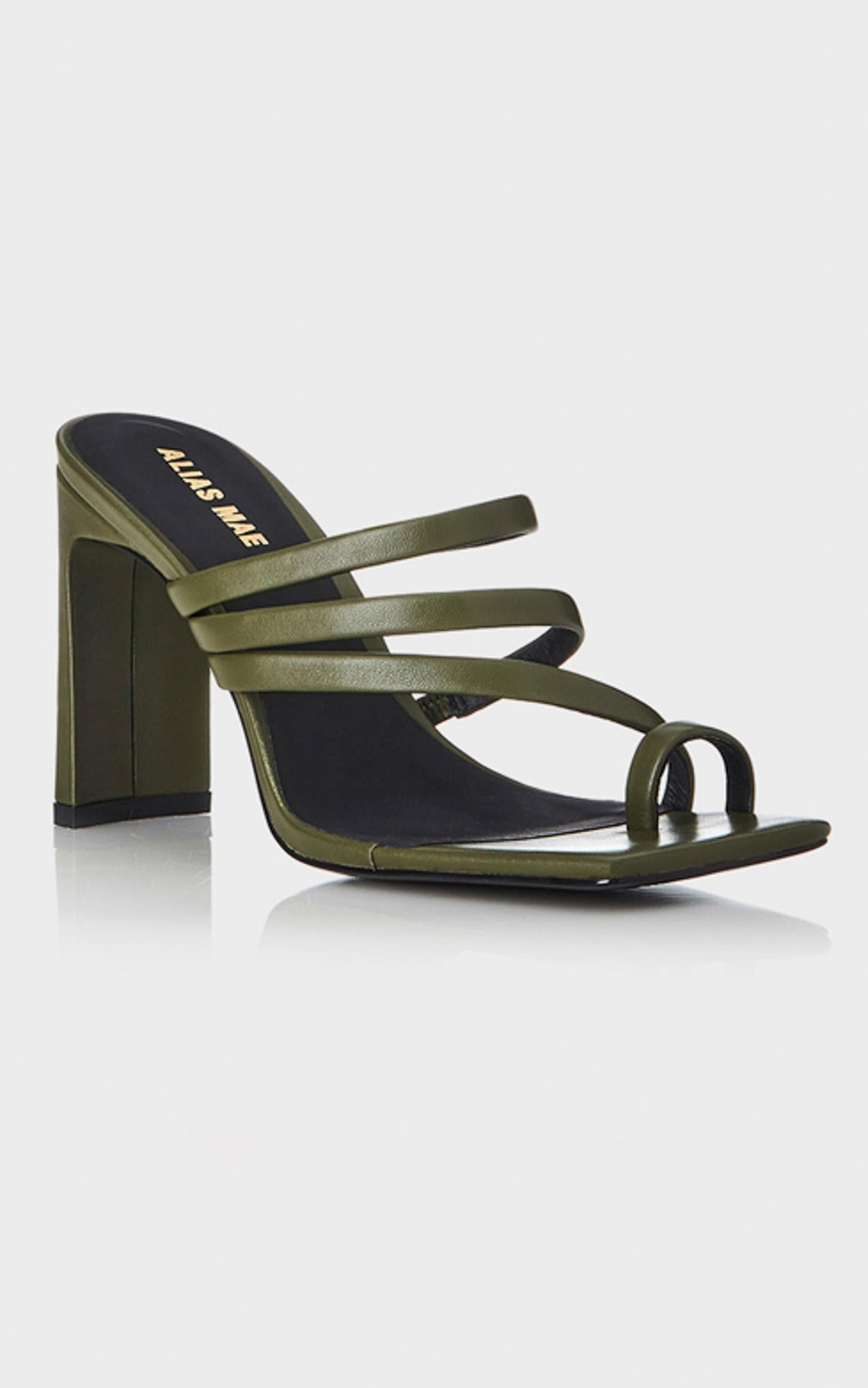 Alias Mae - Carrie Heels in Olive Leather