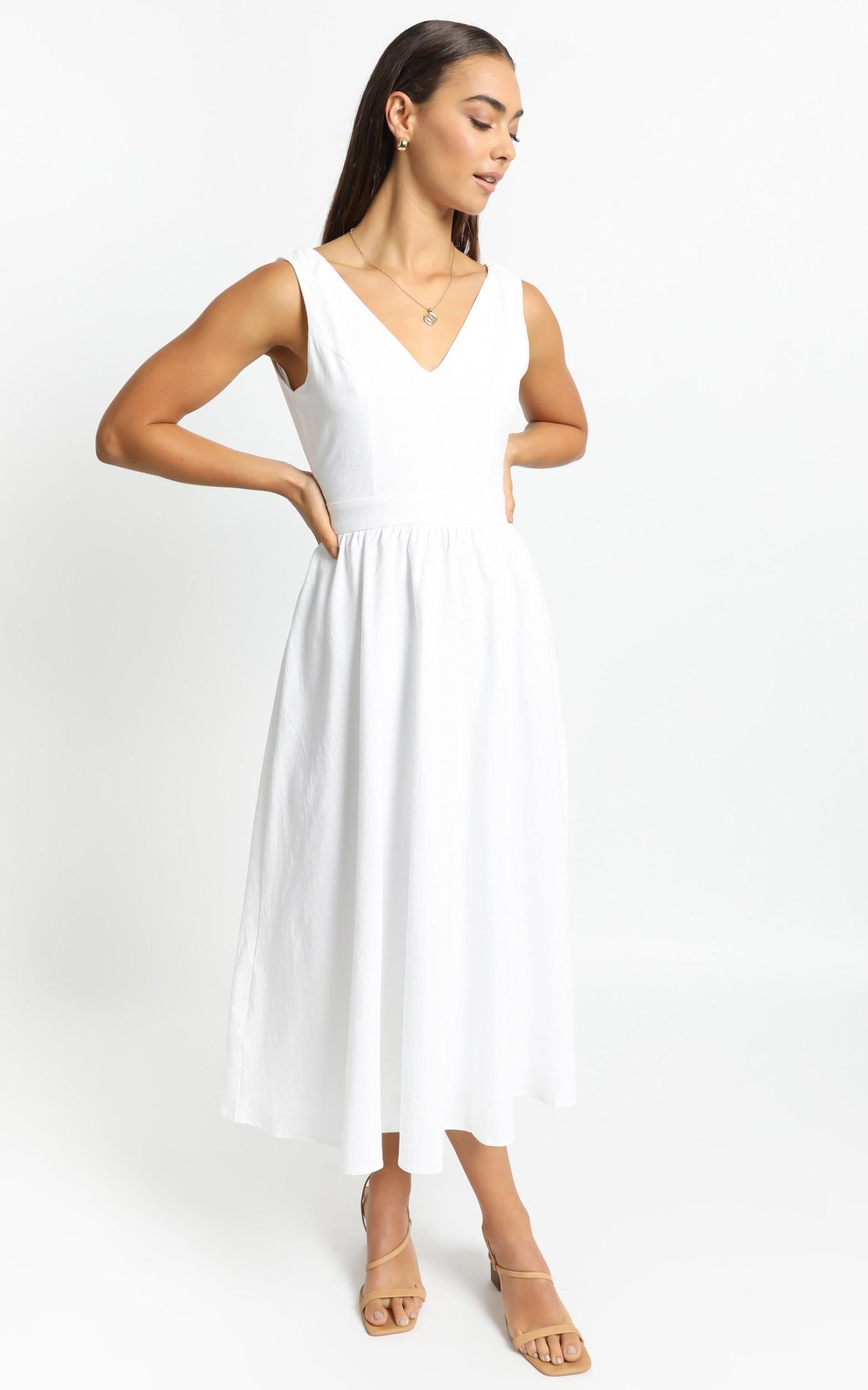 Carrington Dress in White