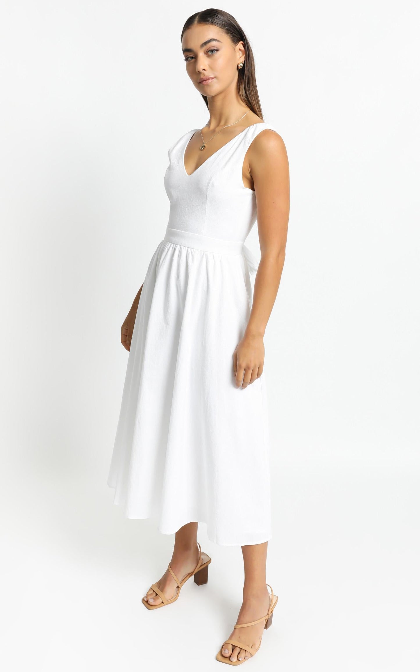 Carrington Dress in White