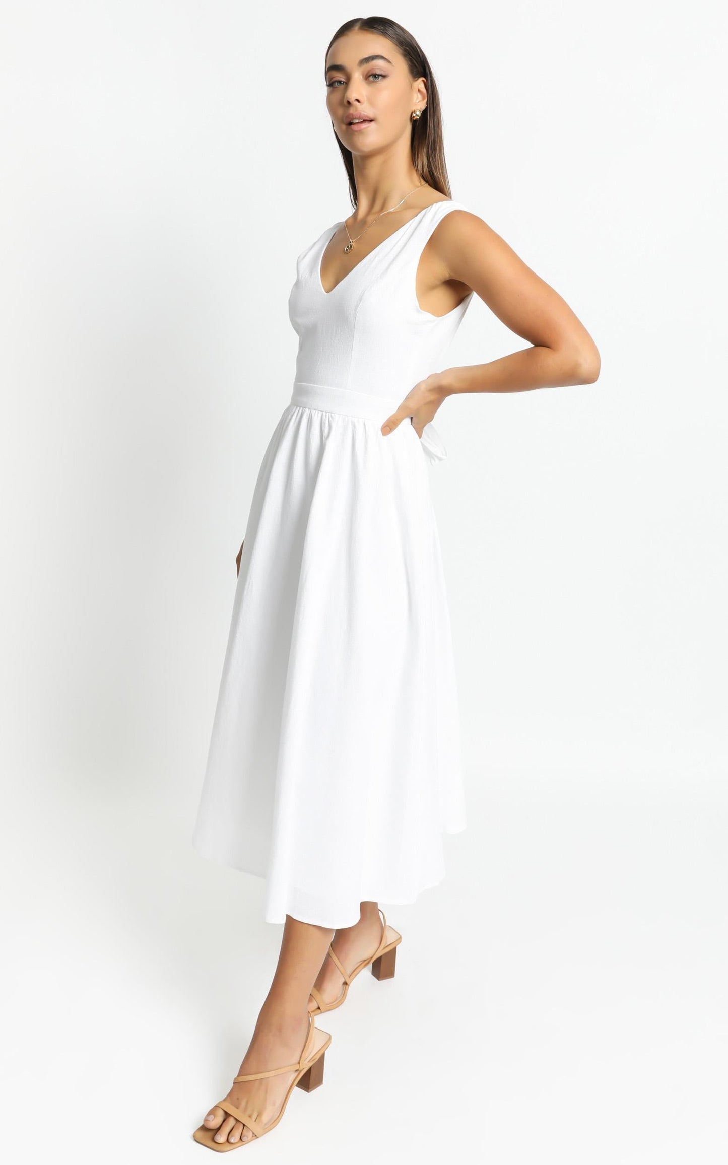 Carrington Dress in White