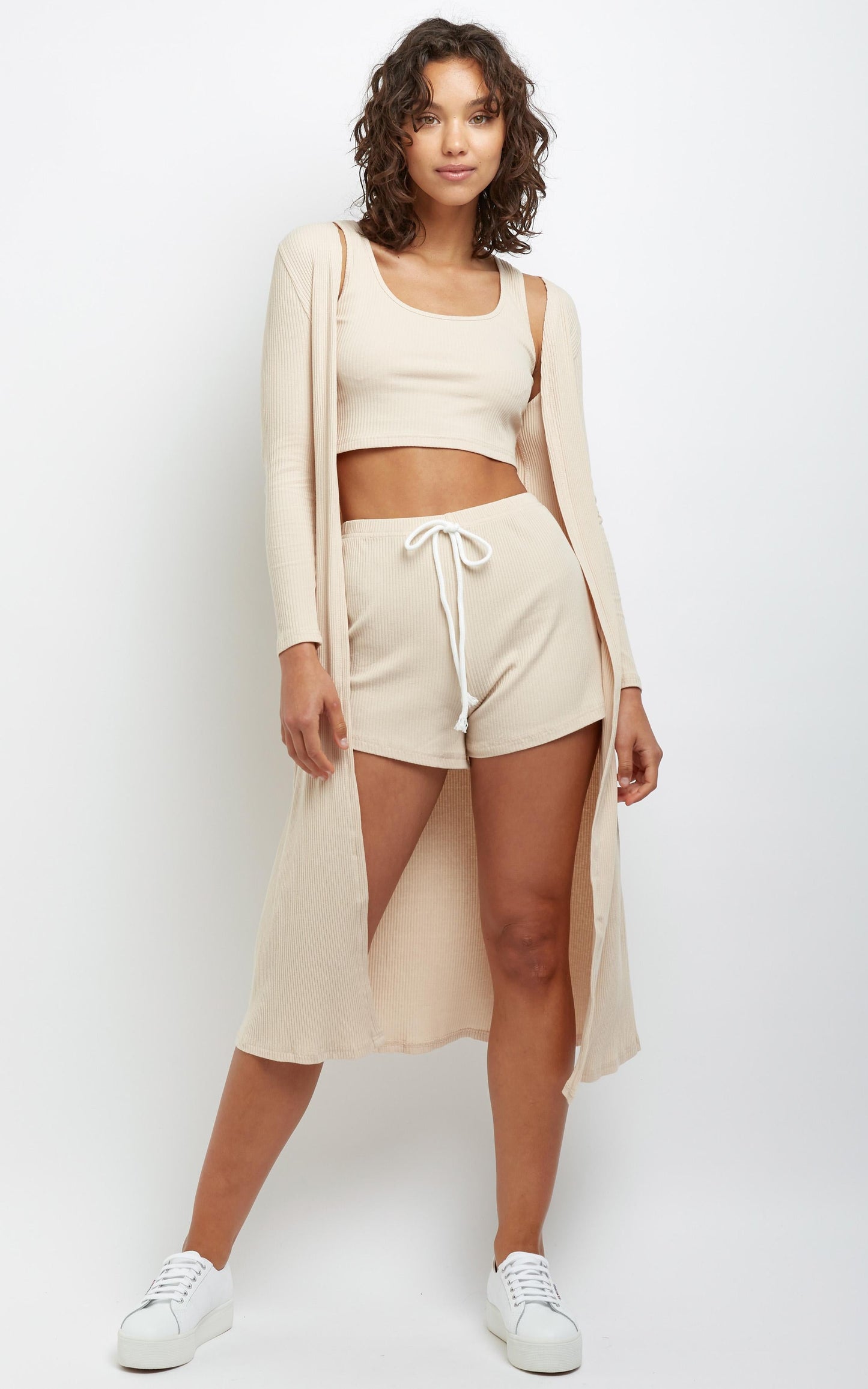 Carson Three Piece Set in Beige