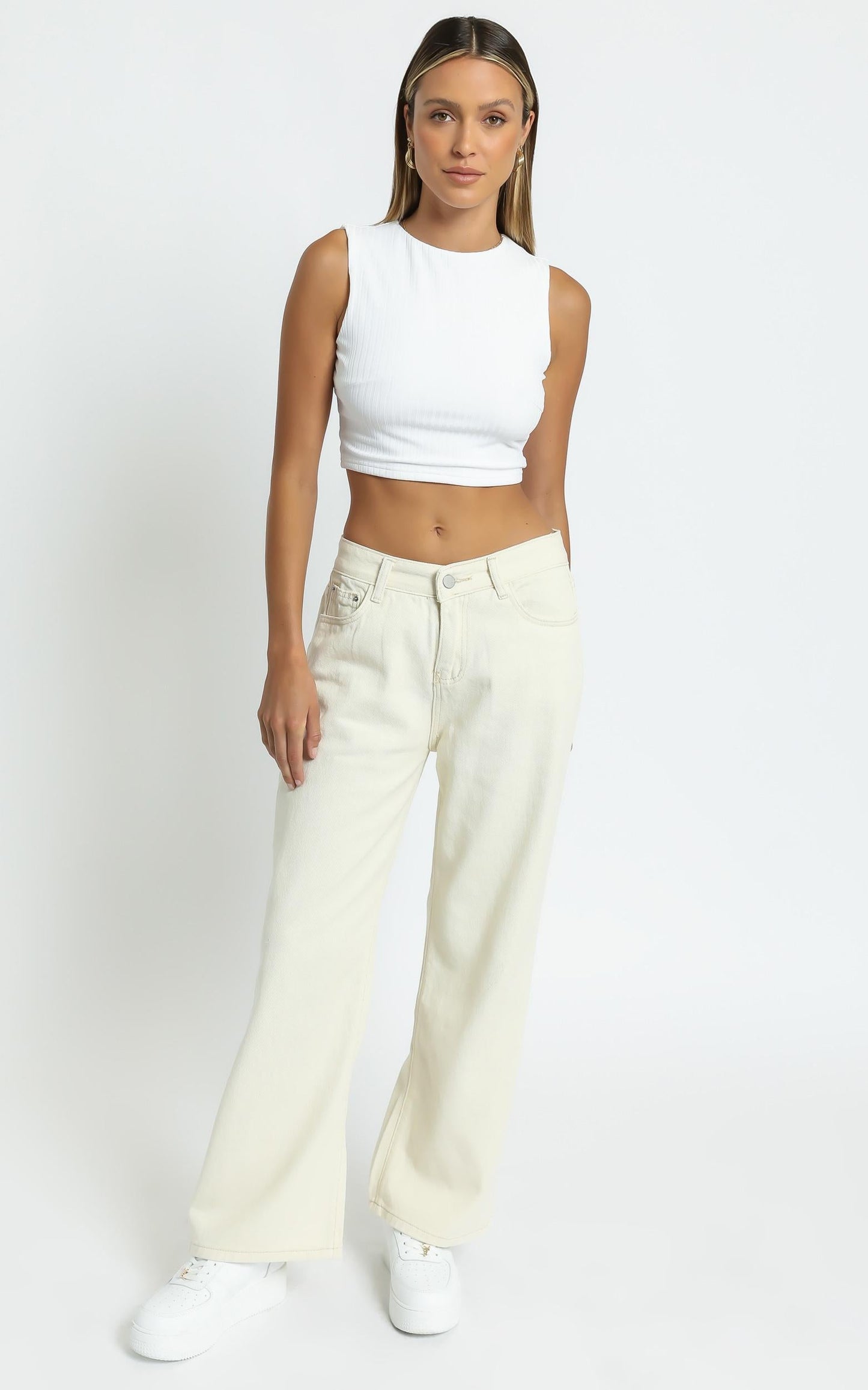 Casandra Jeans in Off White