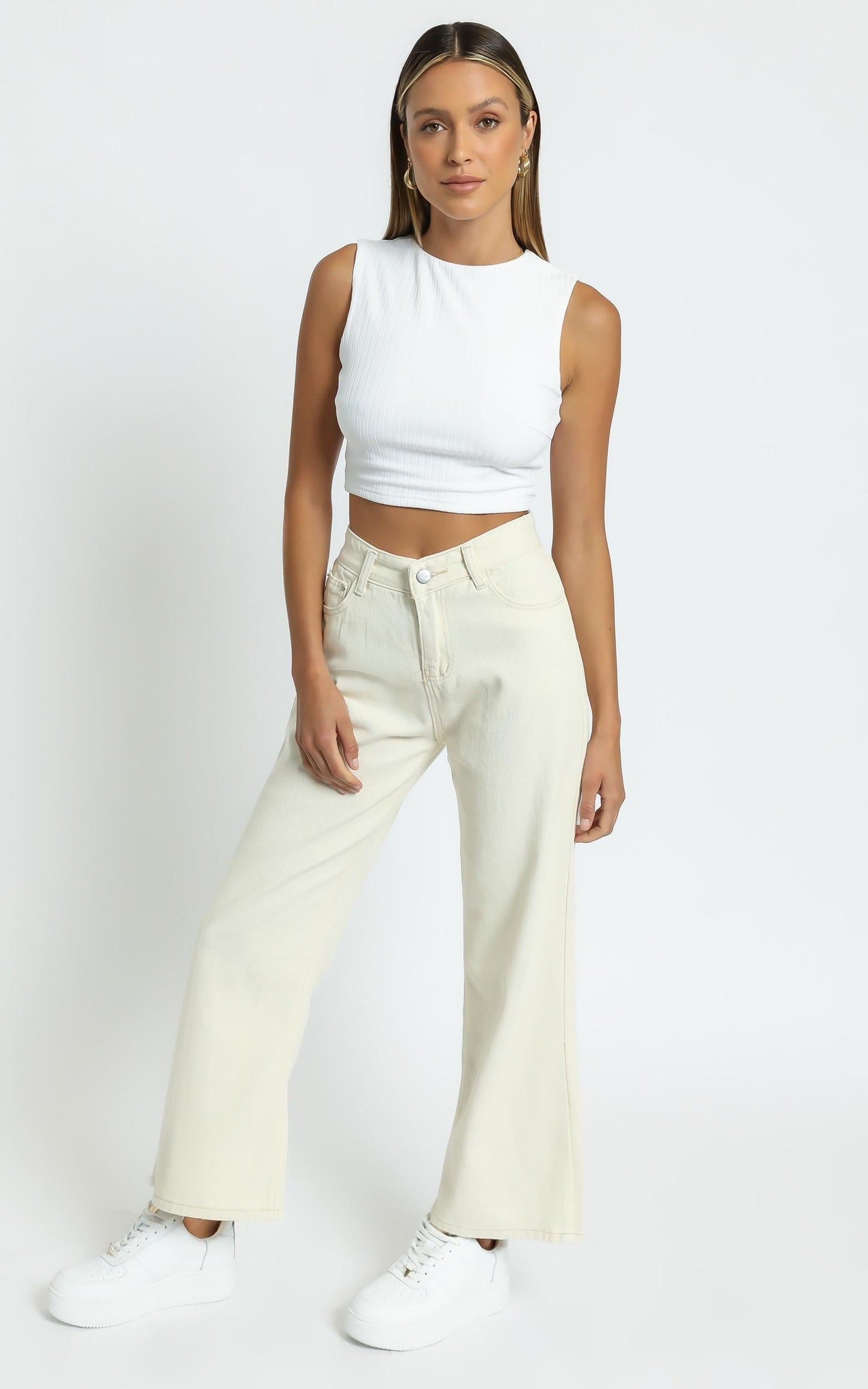 Casandra Jeans in Off White