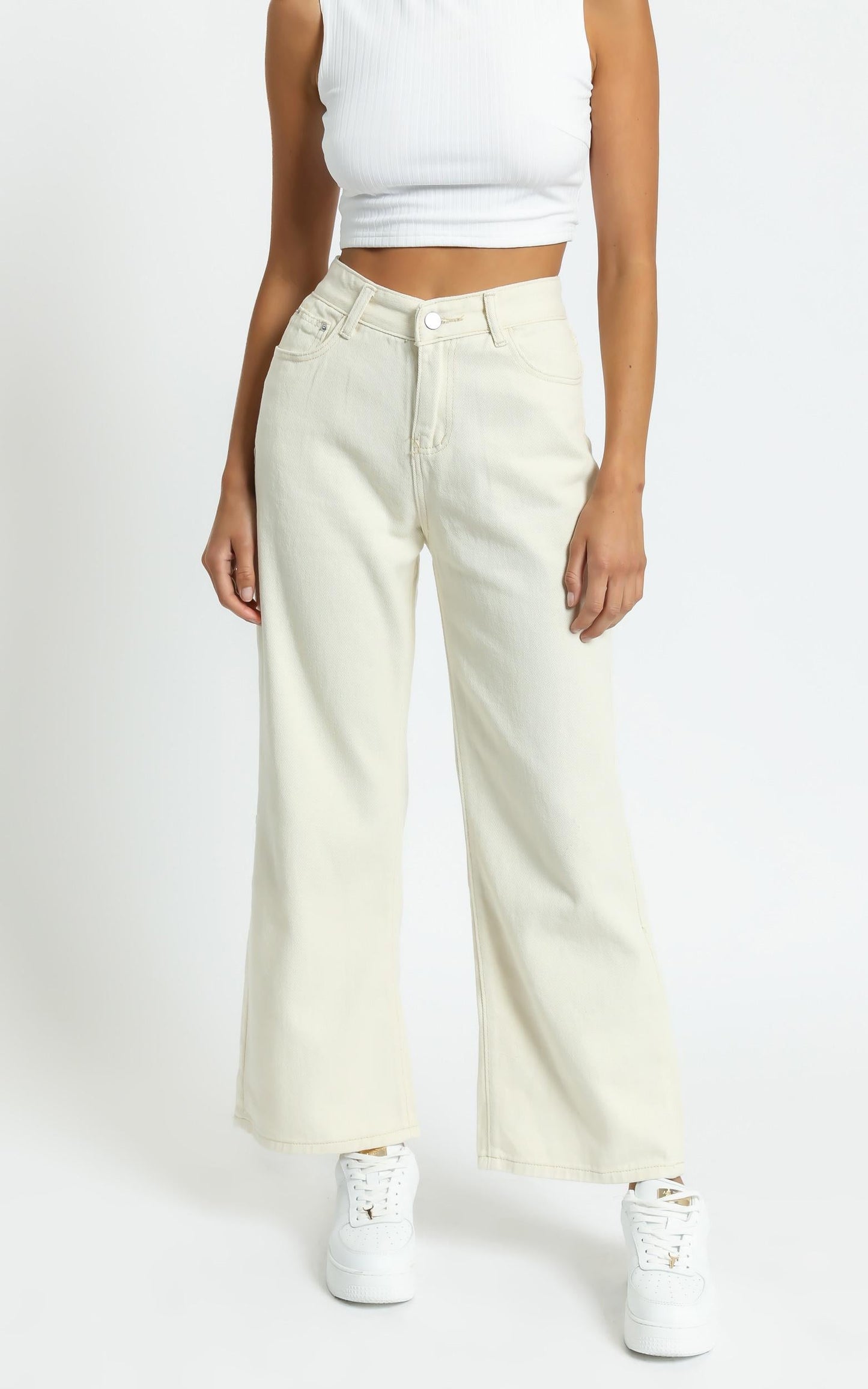Casandra Jeans in Off White
