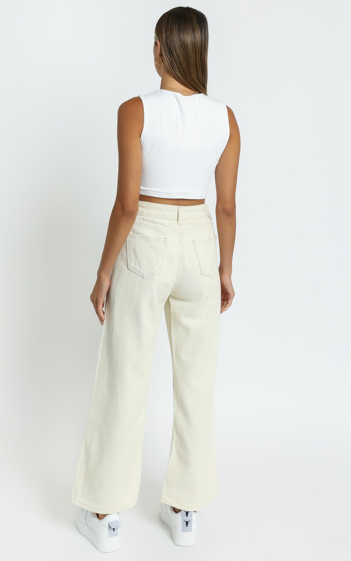 Casandra Jeans in Off White