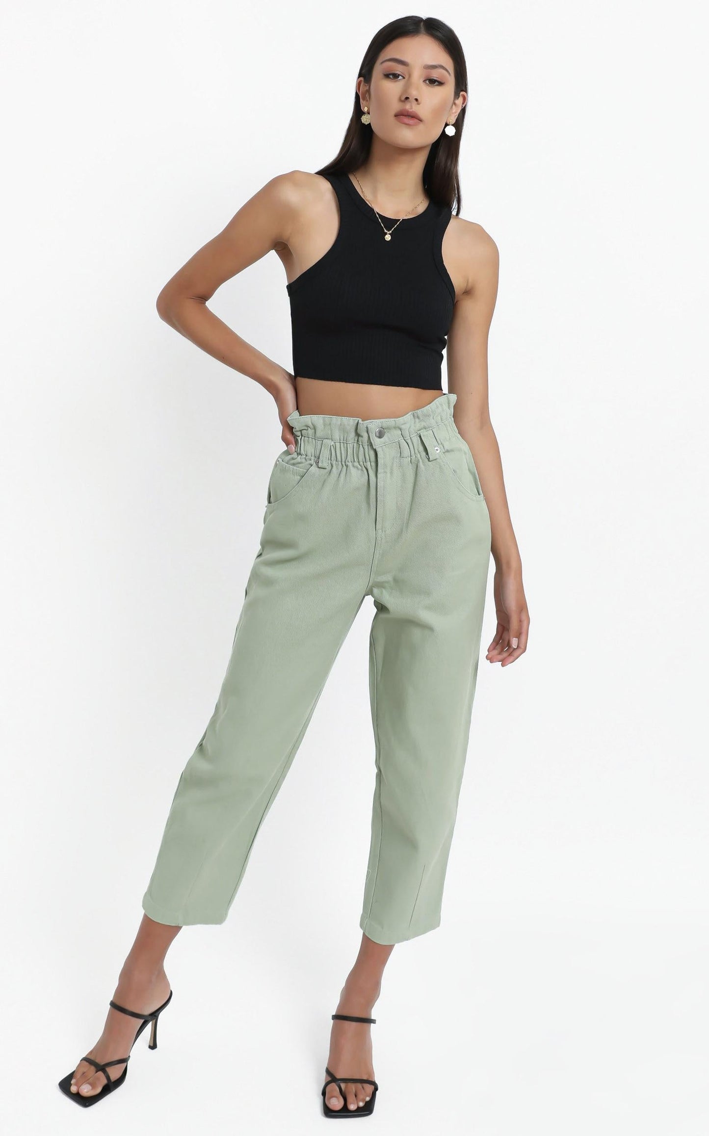 Maygan Jeans in Sage