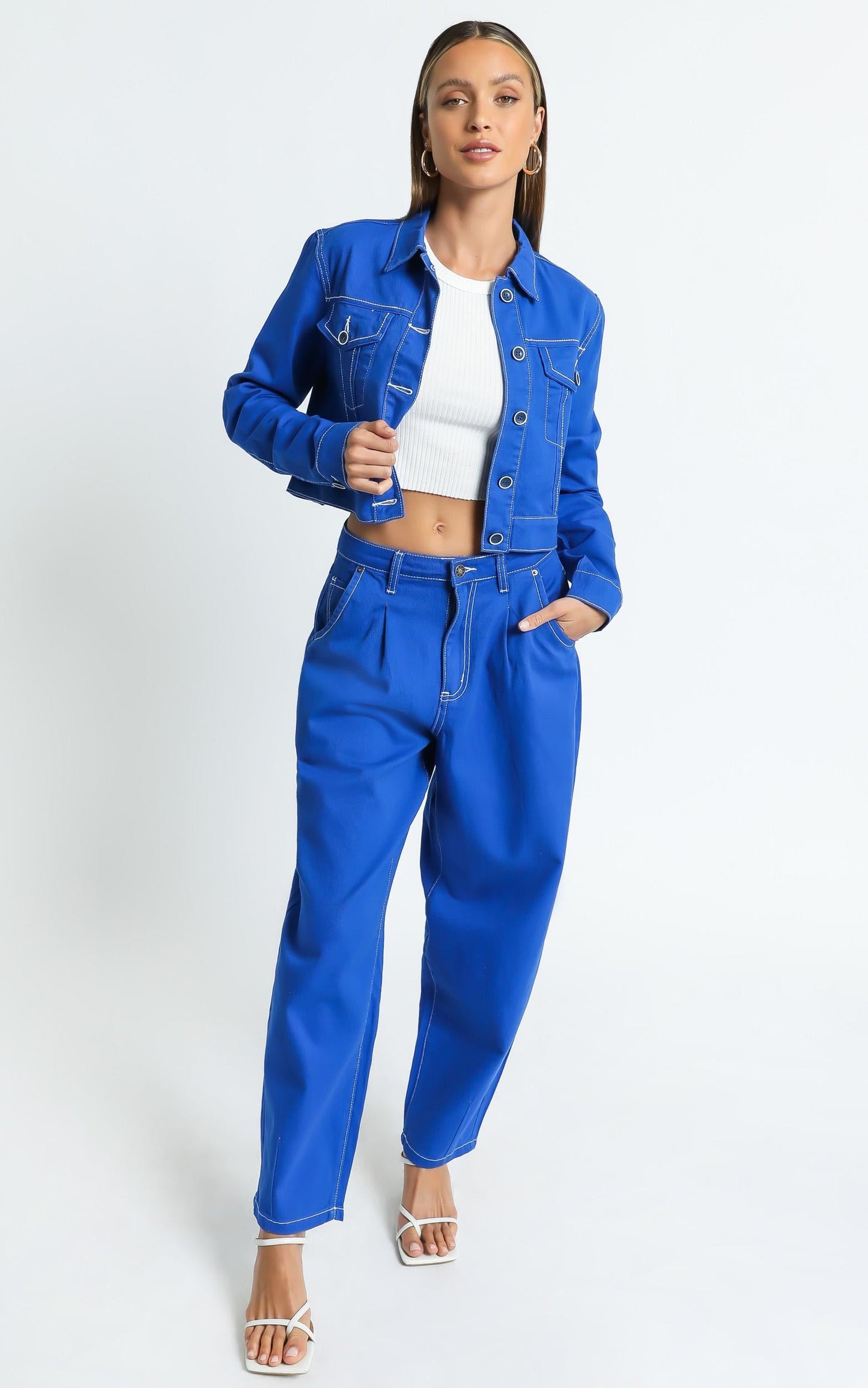 Lioness - On My Way Denim Jean in Cobalt Blue