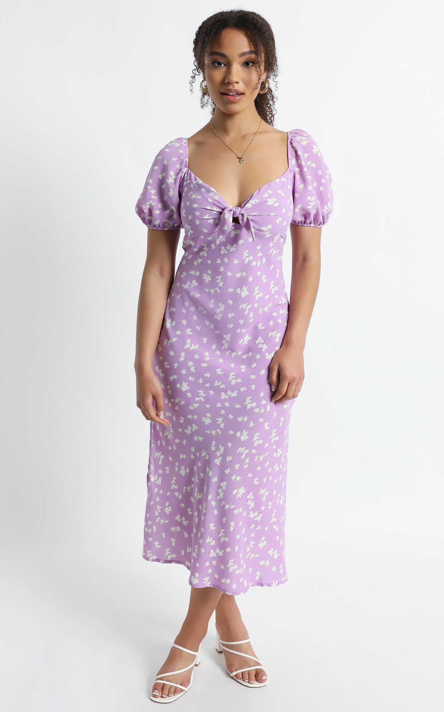 Cece Dress in Purple Floral
